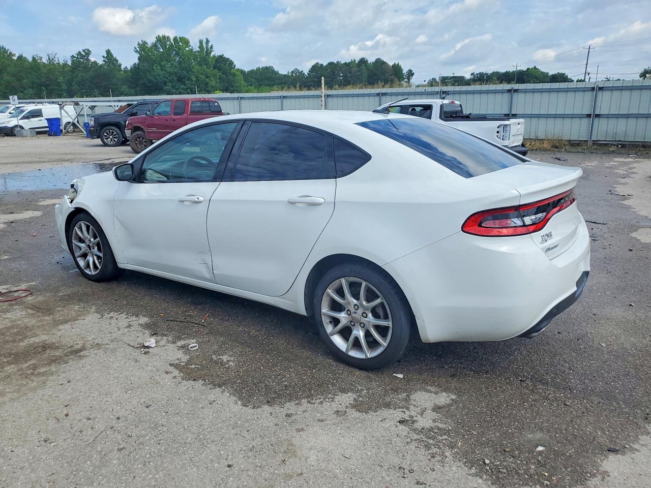 2013 Dodge Dart Sxt White vin: 1C3CDFBA1DD337791