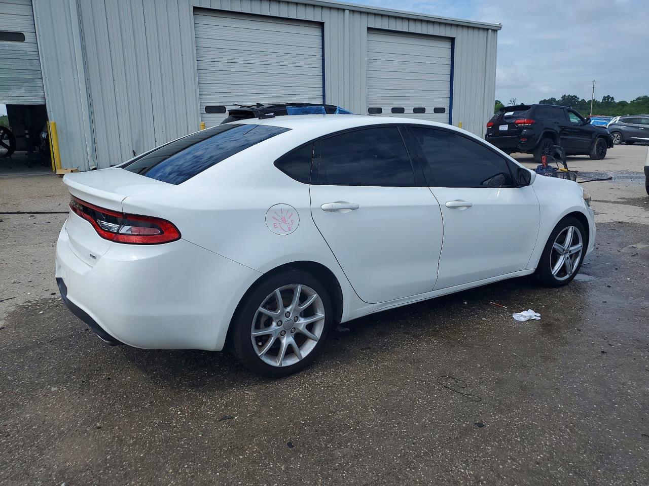 2013 Dodge Dart Sxt White vin: 1C3CDFBA1DD337791