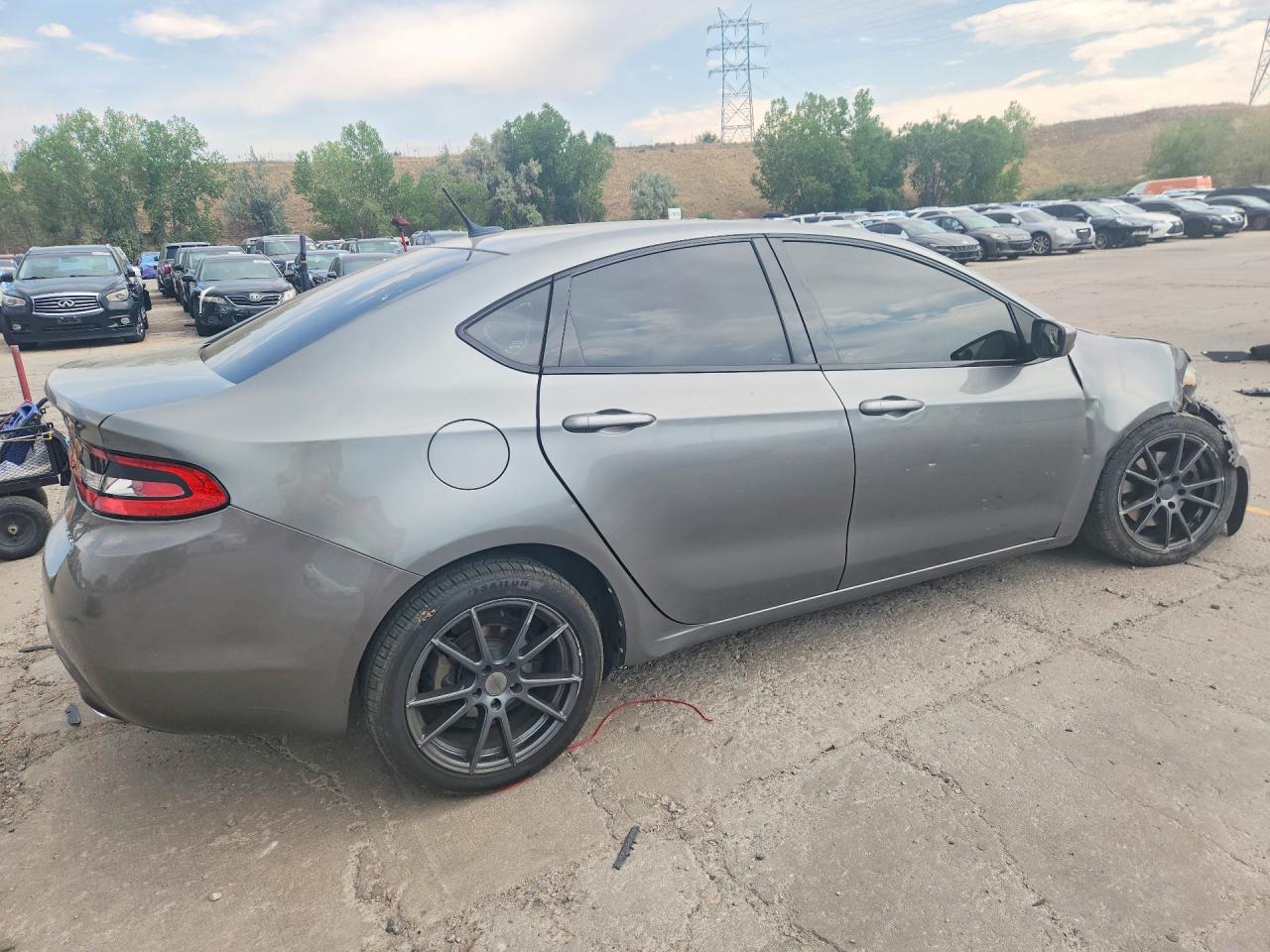 2013 Dodge Dart Sxt Gray vin: 1C3CDFBA2DD117785