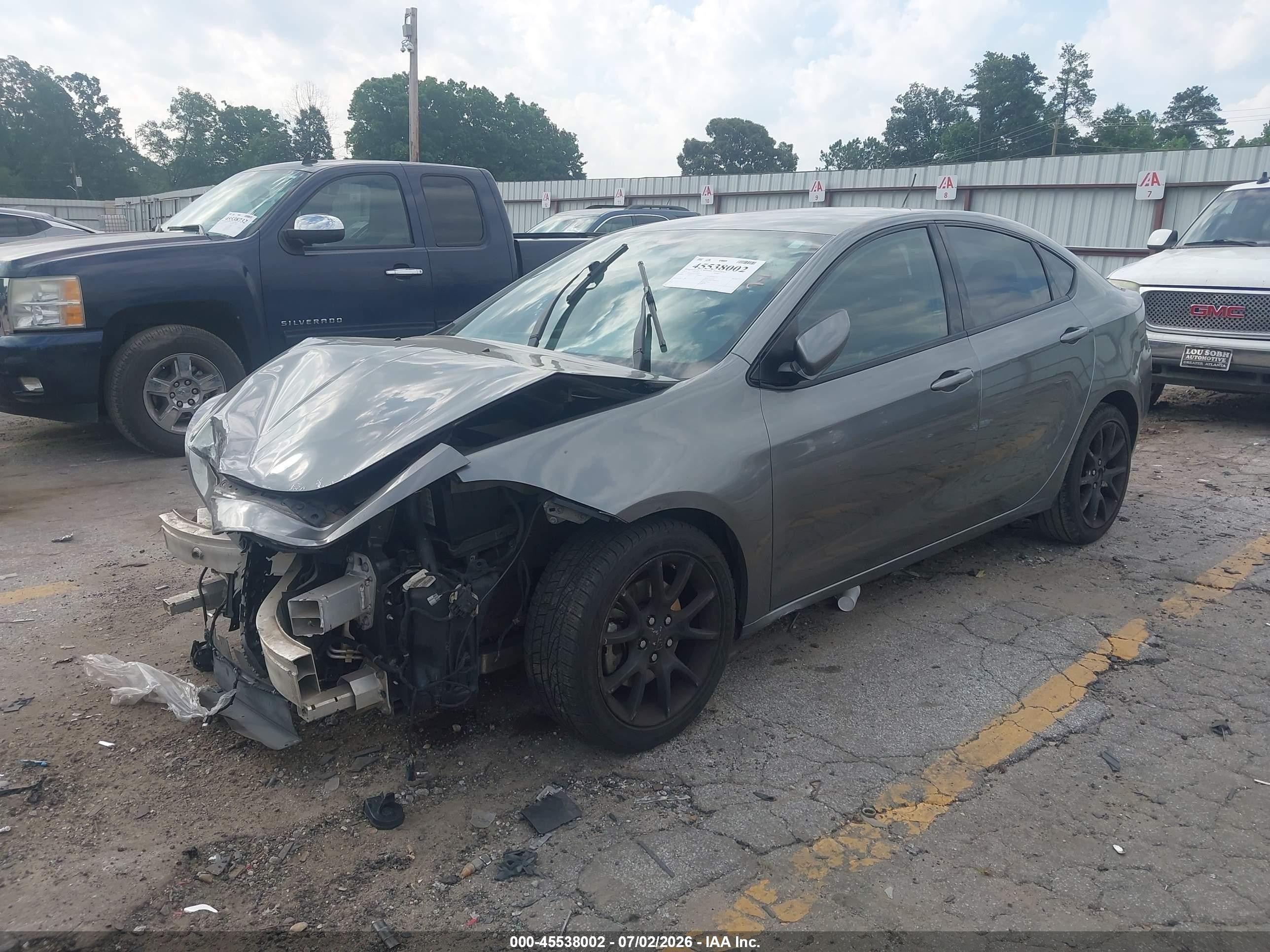 2013 Dodge Dart Rallye Gray vin: 1C3CDFBA2DD122954