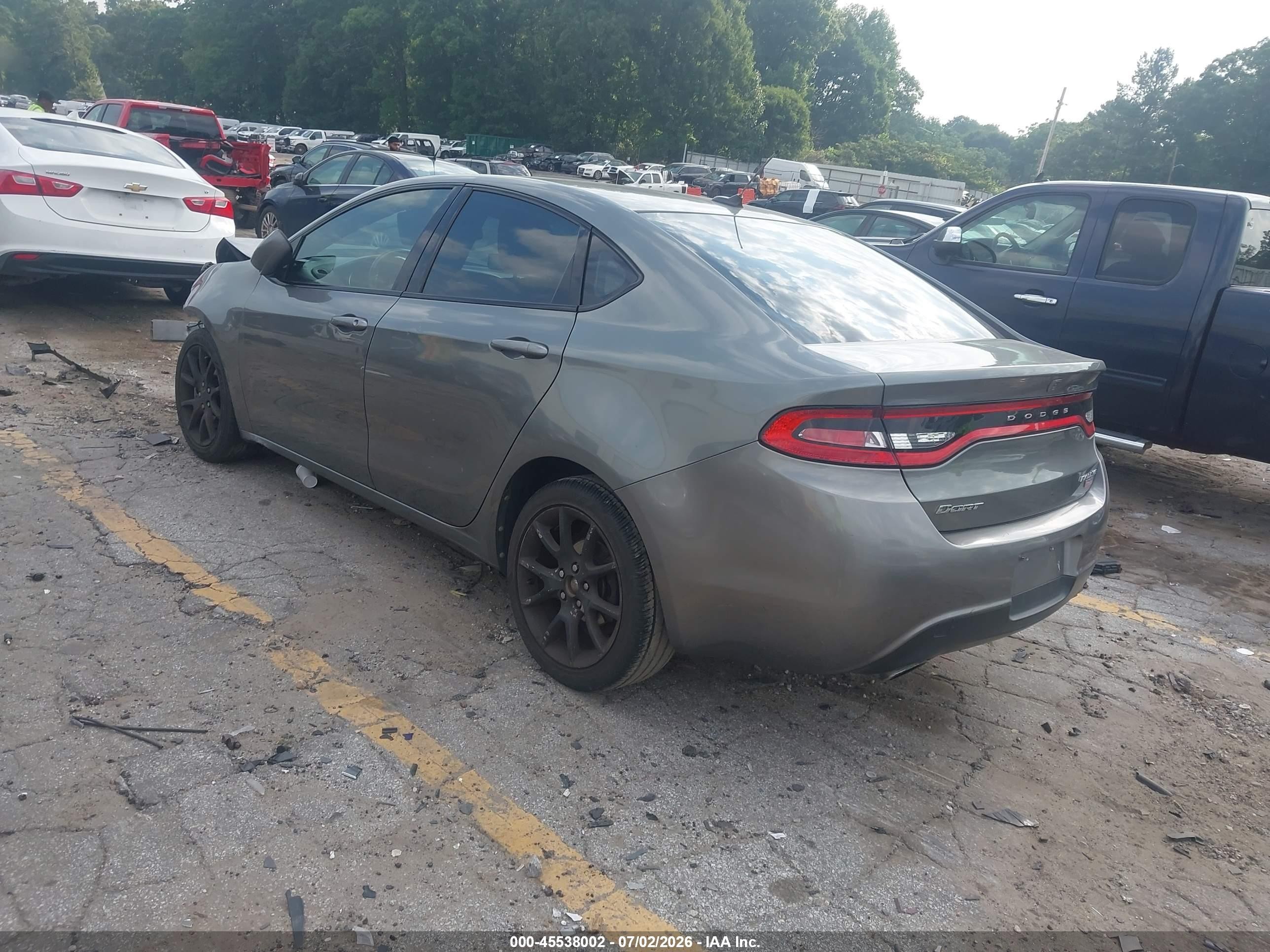 2013 Dodge Dart Rallye Gray vin: 1C3CDFBA2DD122954