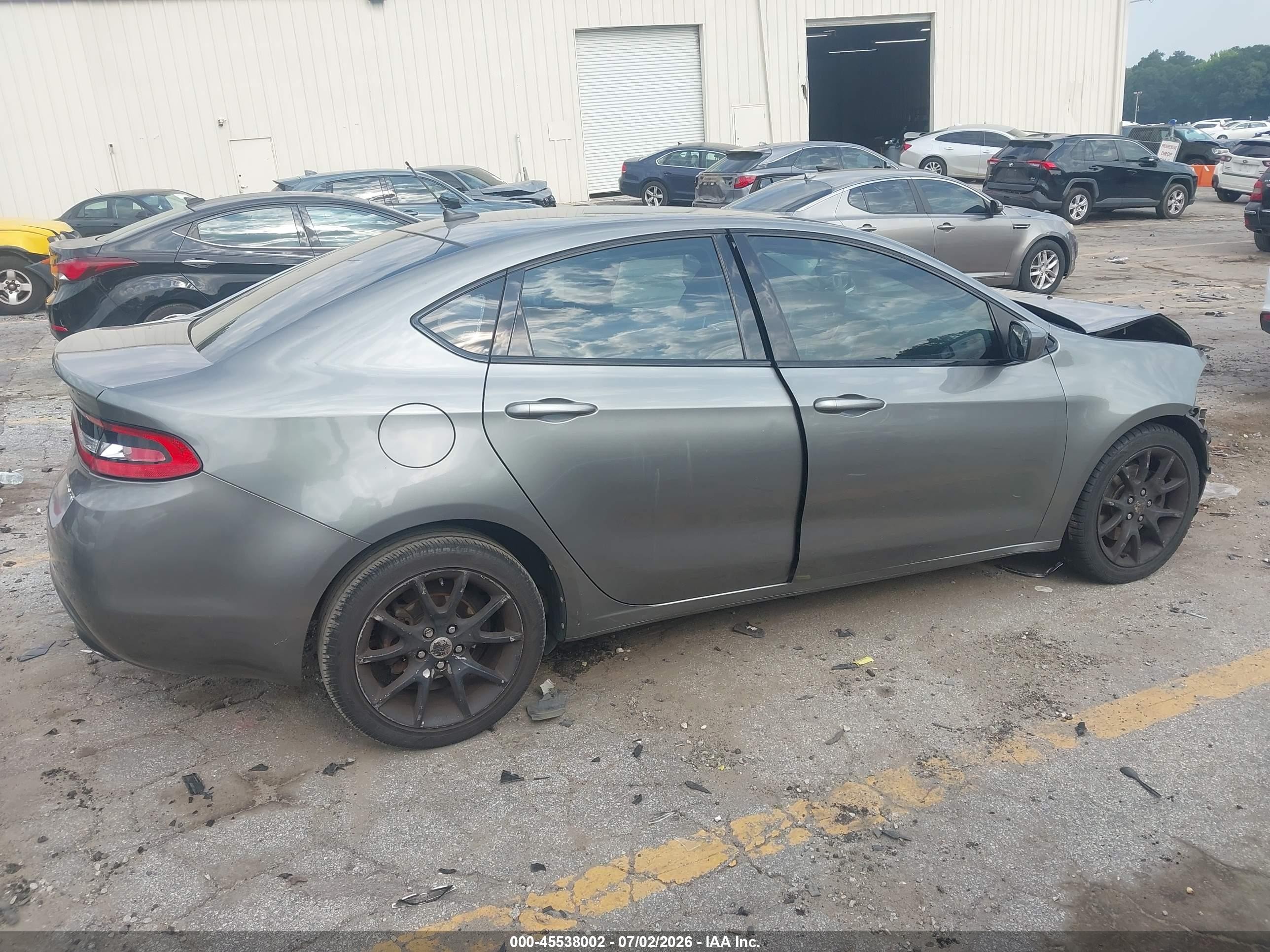 2013 Dodge Dart Rallye Gray vin: 1C3CDFBA2DD122954