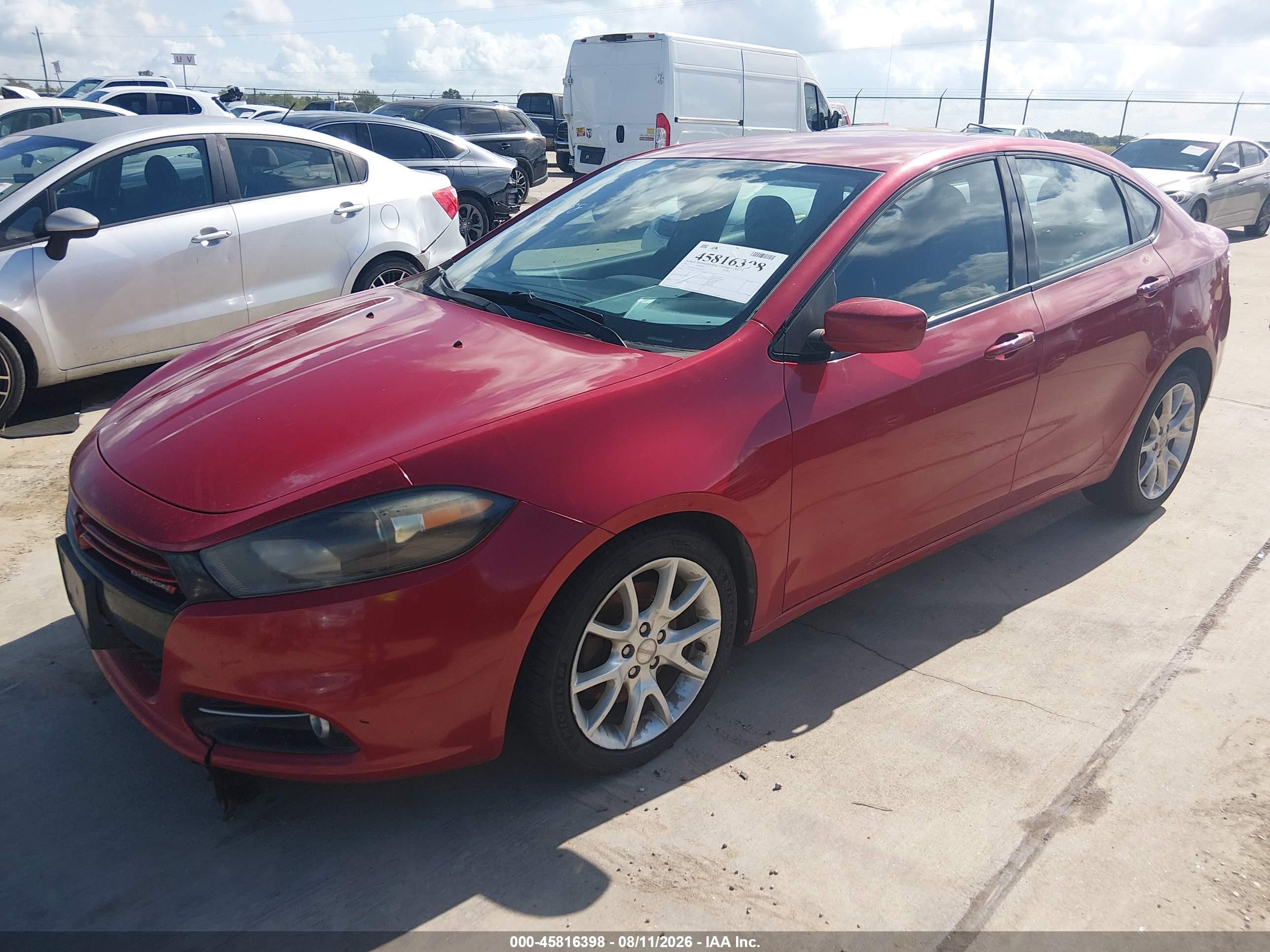 2013 Dodge Dart Rallye Red vin: 1C3CDFBA2DD142928