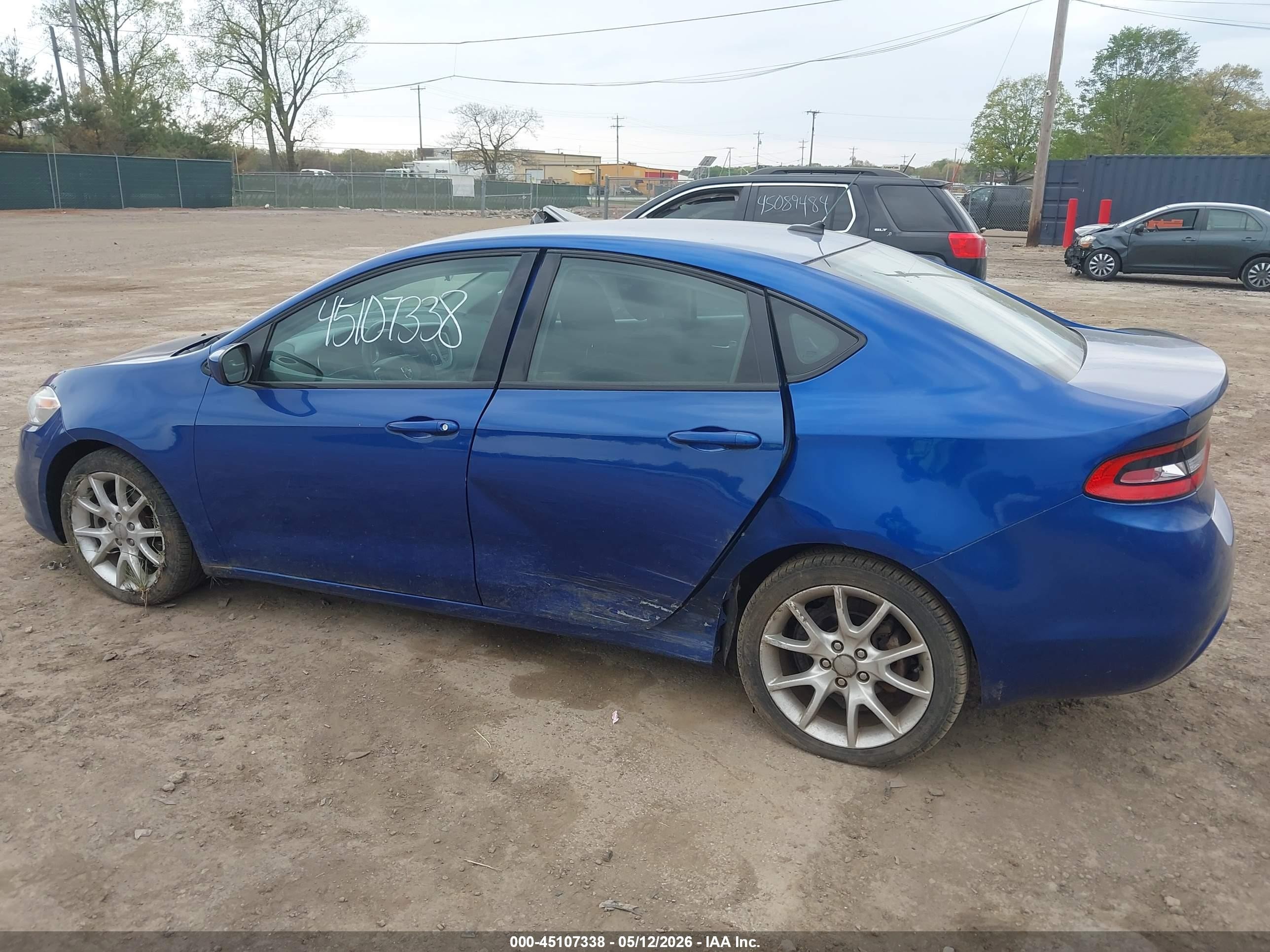 2013 Dodge Dart Sxt Blue vin: 1C3CDFBA2DD143609