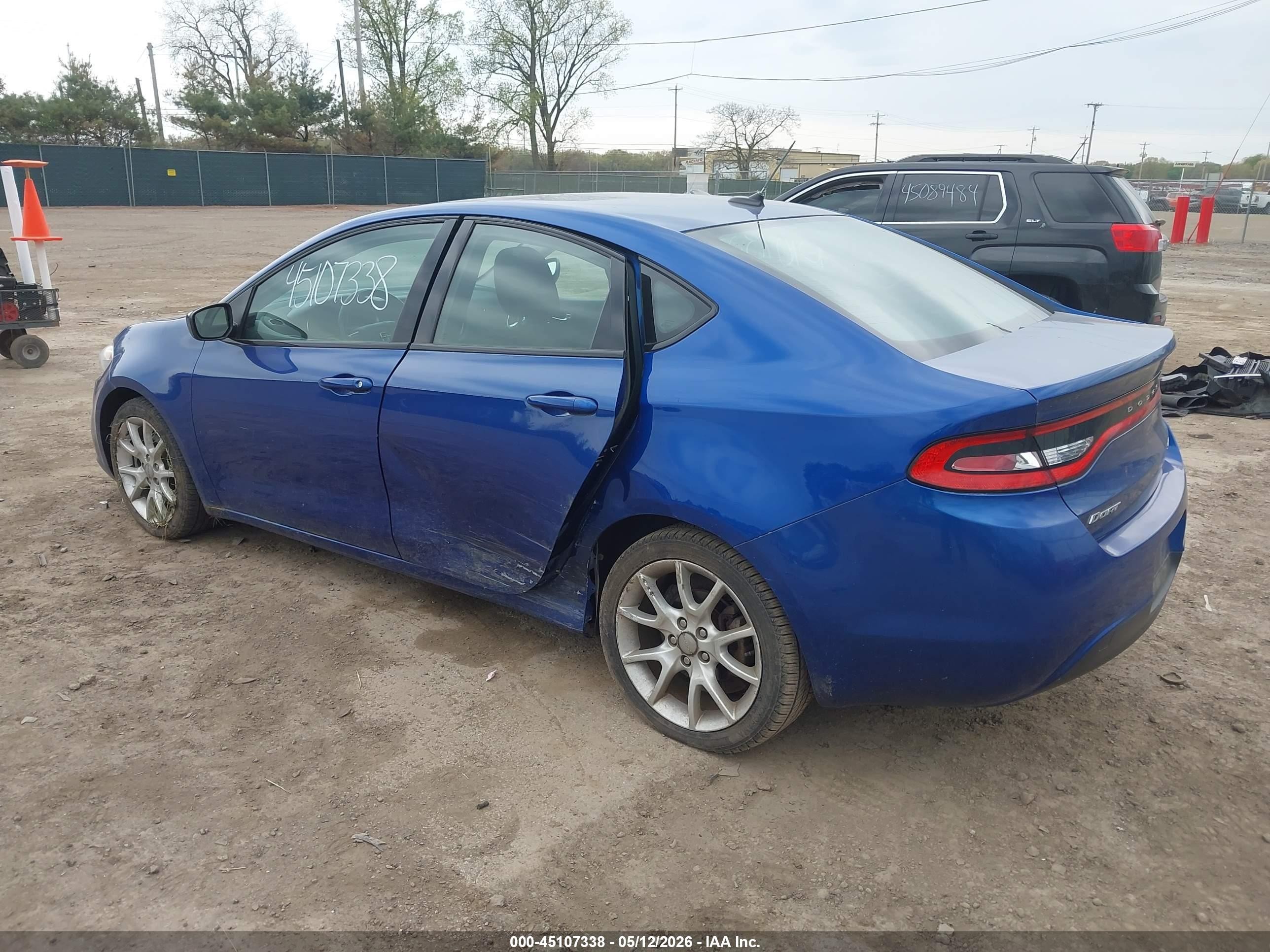 2013 Dodge Dart Sxt Blue vin: 1C3CDFBA2DD143609