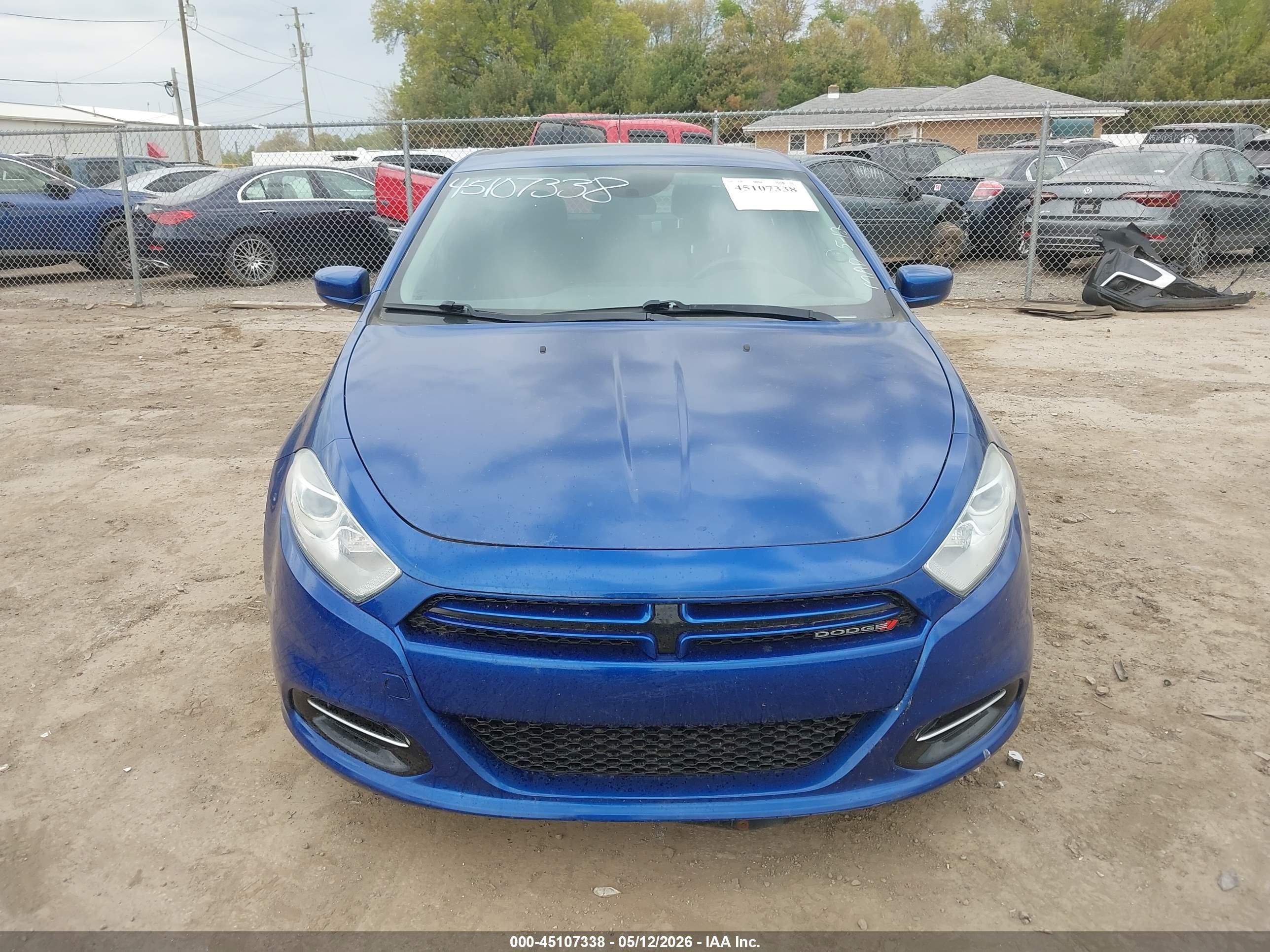 2013 Dodge Dart Sxt Blue vin: 1C3CDFBA2DD143609