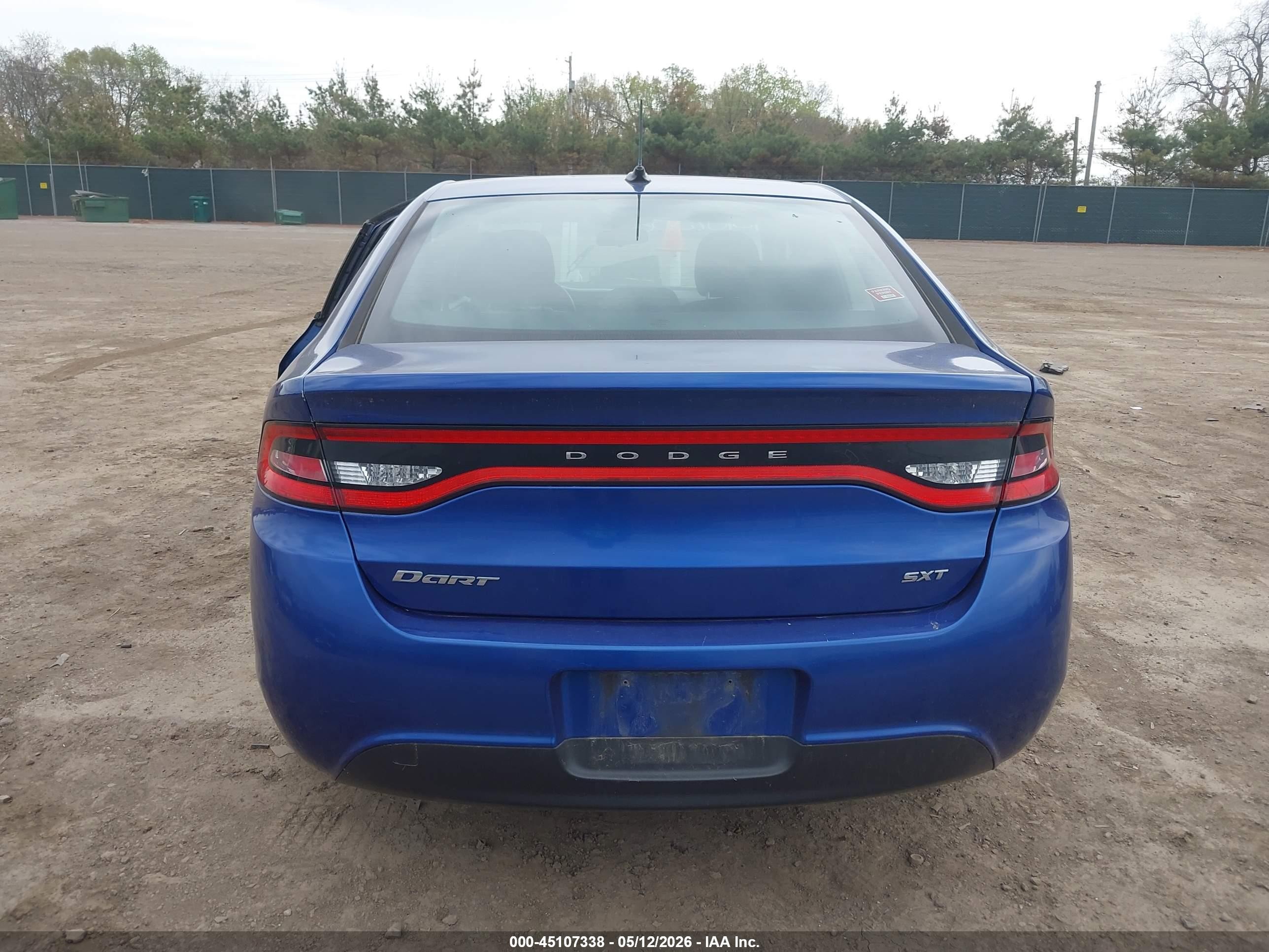 2013 Dodge Dart Sxt Blue vin: 1C3CDFBA2DD143609