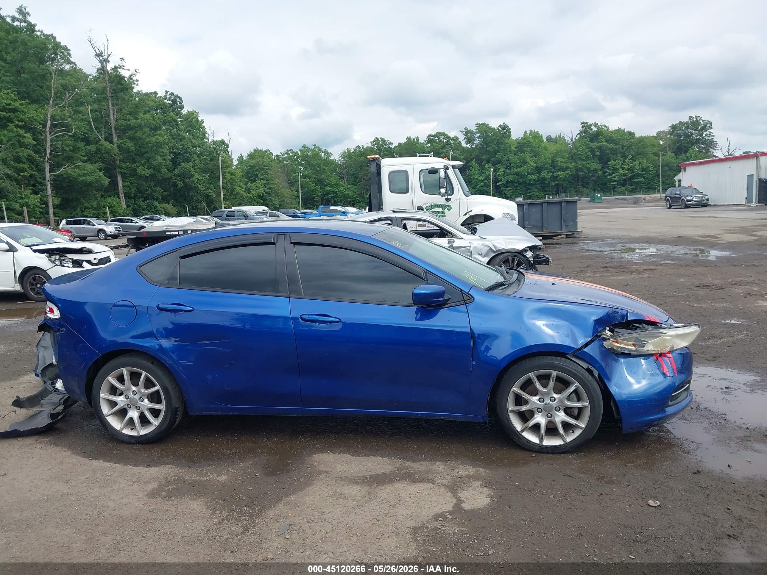2013 Dodge Dart Sxt Blue vin: 1C3CDFBA2DD257271