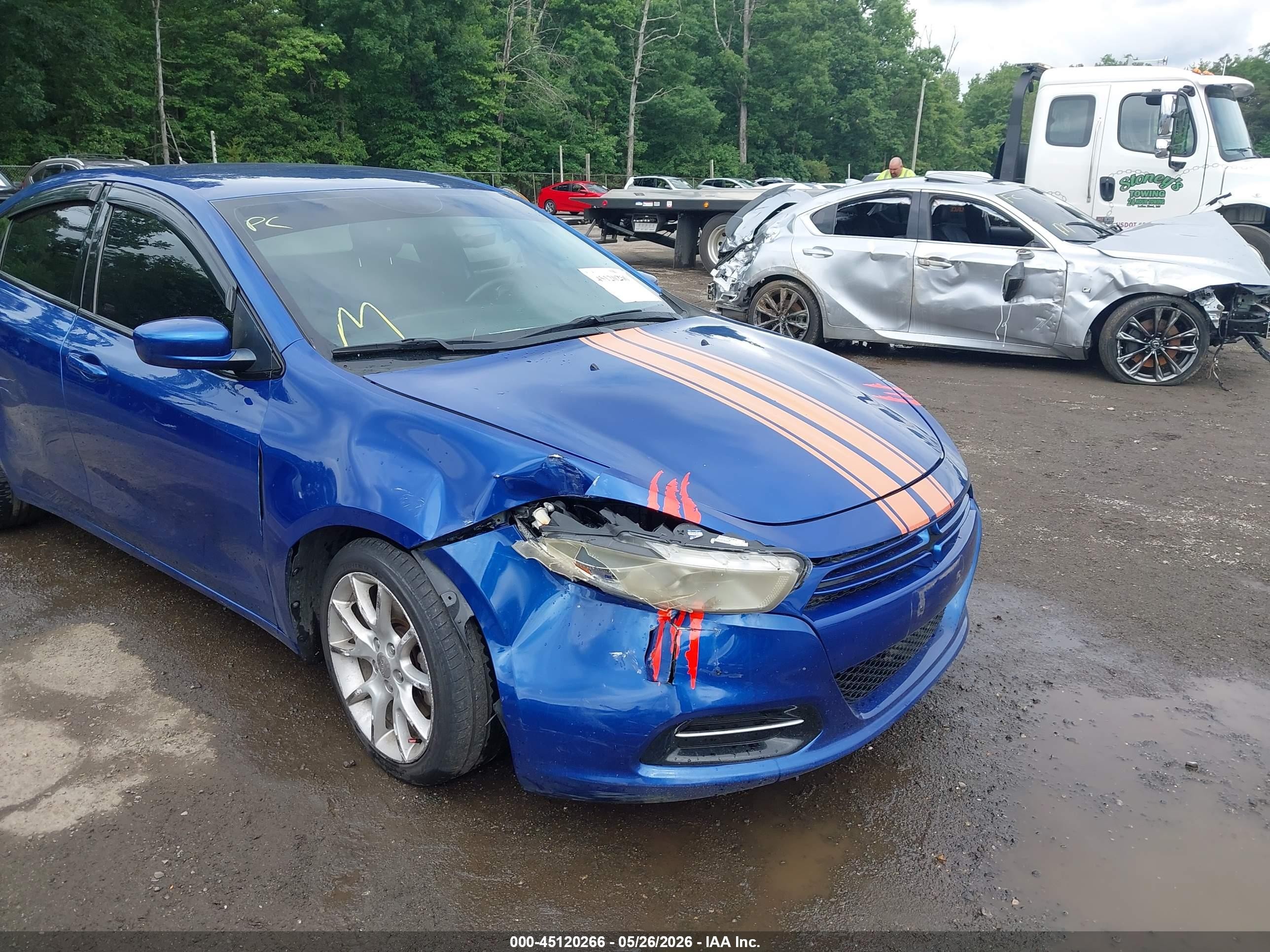 2013 Dodge Dart Sxt Blue vin: 1C3CDFBA2DD257271