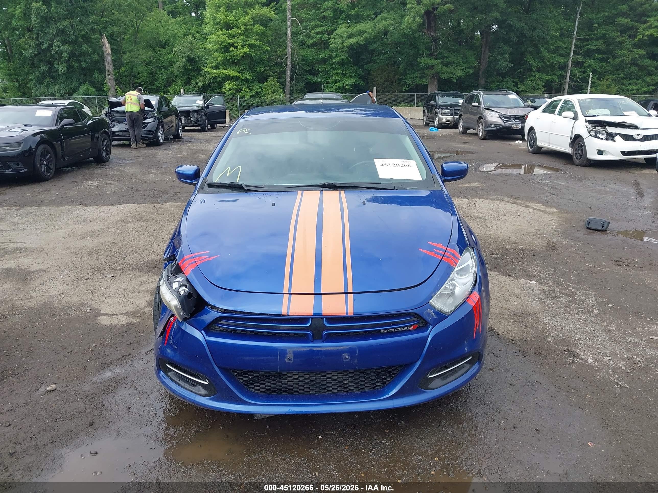 2013 Dodge Dart Sxt Blue vin: 1C3CDFBA2DD257271