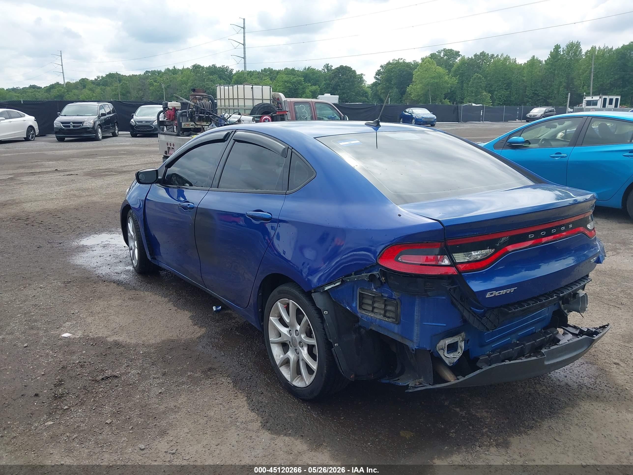 2013 Dodge Dart Sxt Blue vin: 1C3CDFBA2DD257271