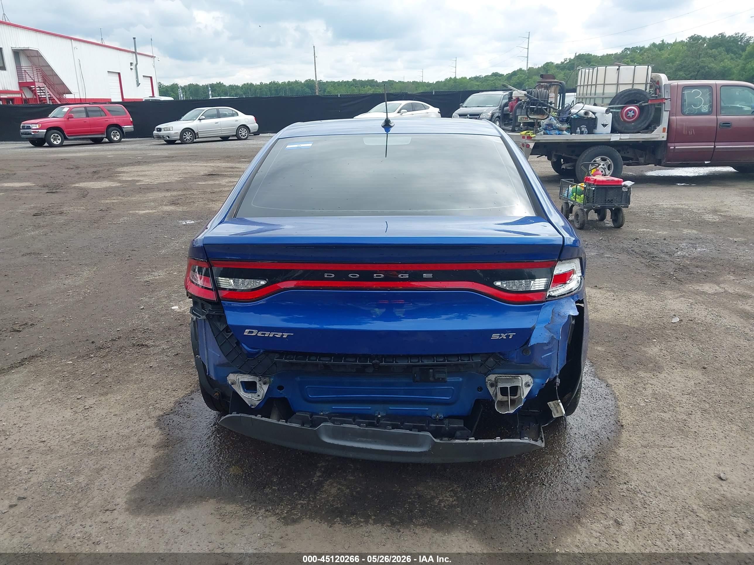 2013 Dodge Dart Sxt Blue vin: 1C3CDFBA2DD257271