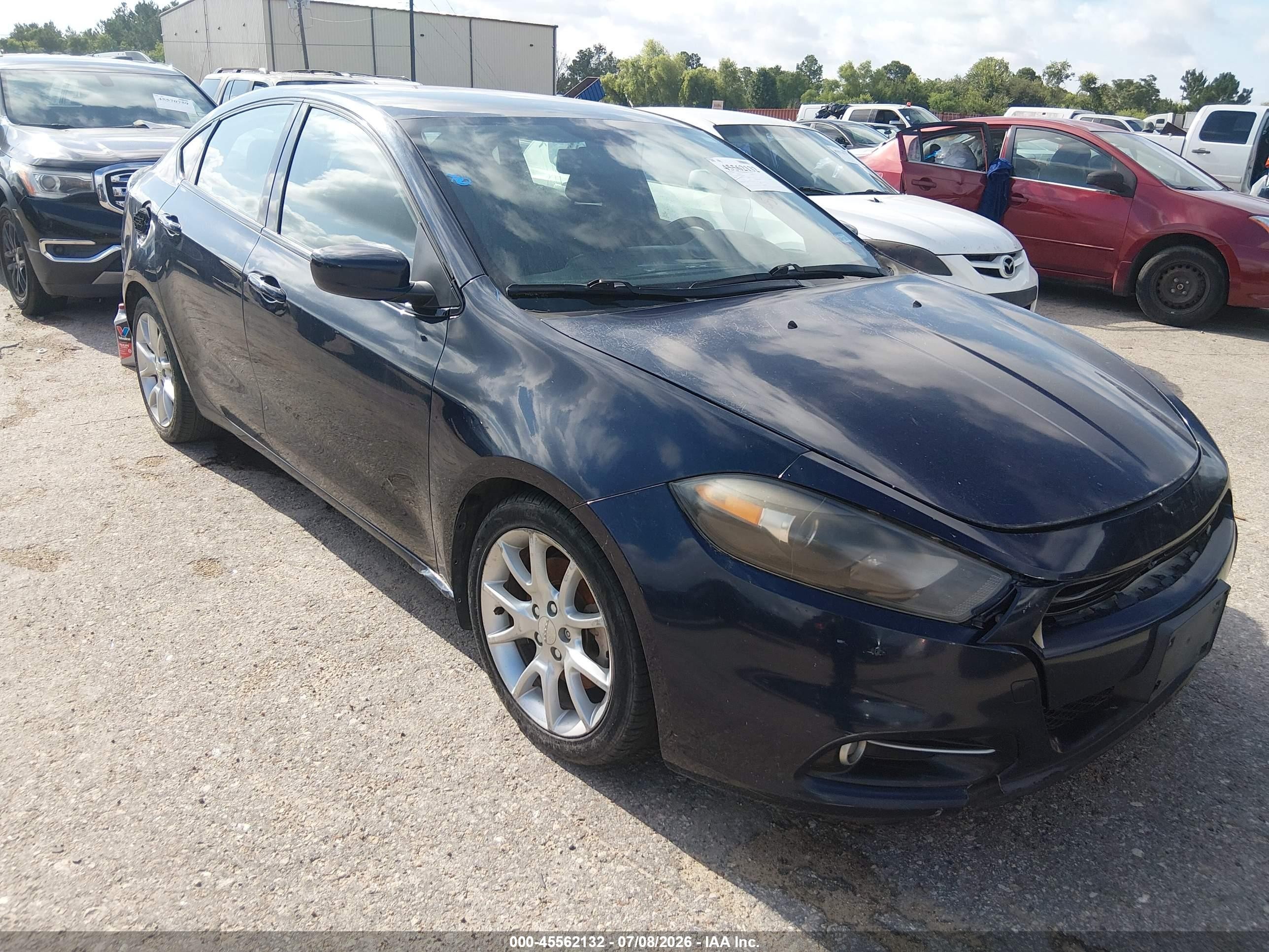 2013 Dodge Dart Sxt Dark Blue vin: 1C3CDFBA2DD288343