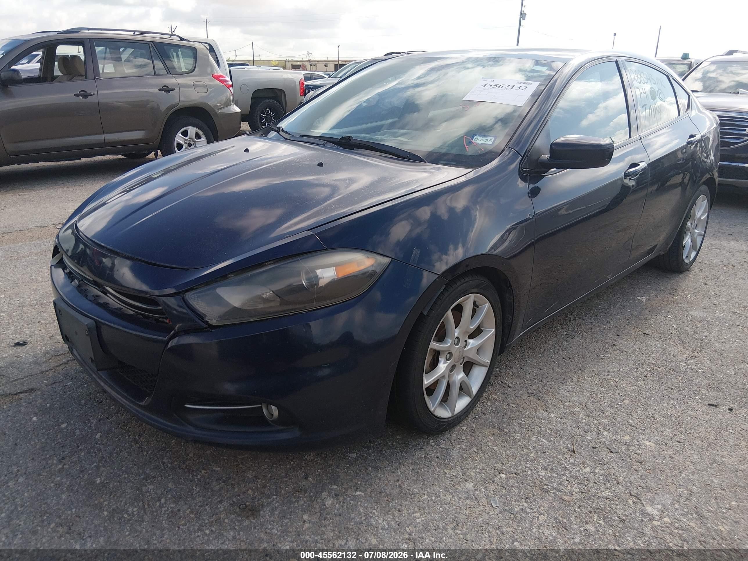 2013 Dodge Dart Sxt Dark Blue vin: 1C3CDFBA2DD288343