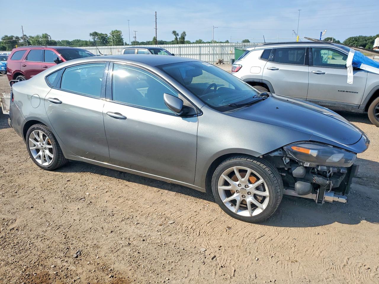 2013 Dodge Dart Sxt Gray vin: 1C3CDFBA2DD295518