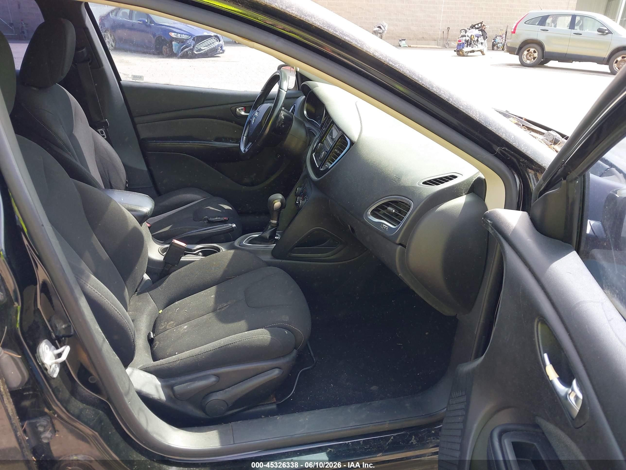 2013 Dodge Dart Sxt Black vin: 1C3CDFBA2DD345253
