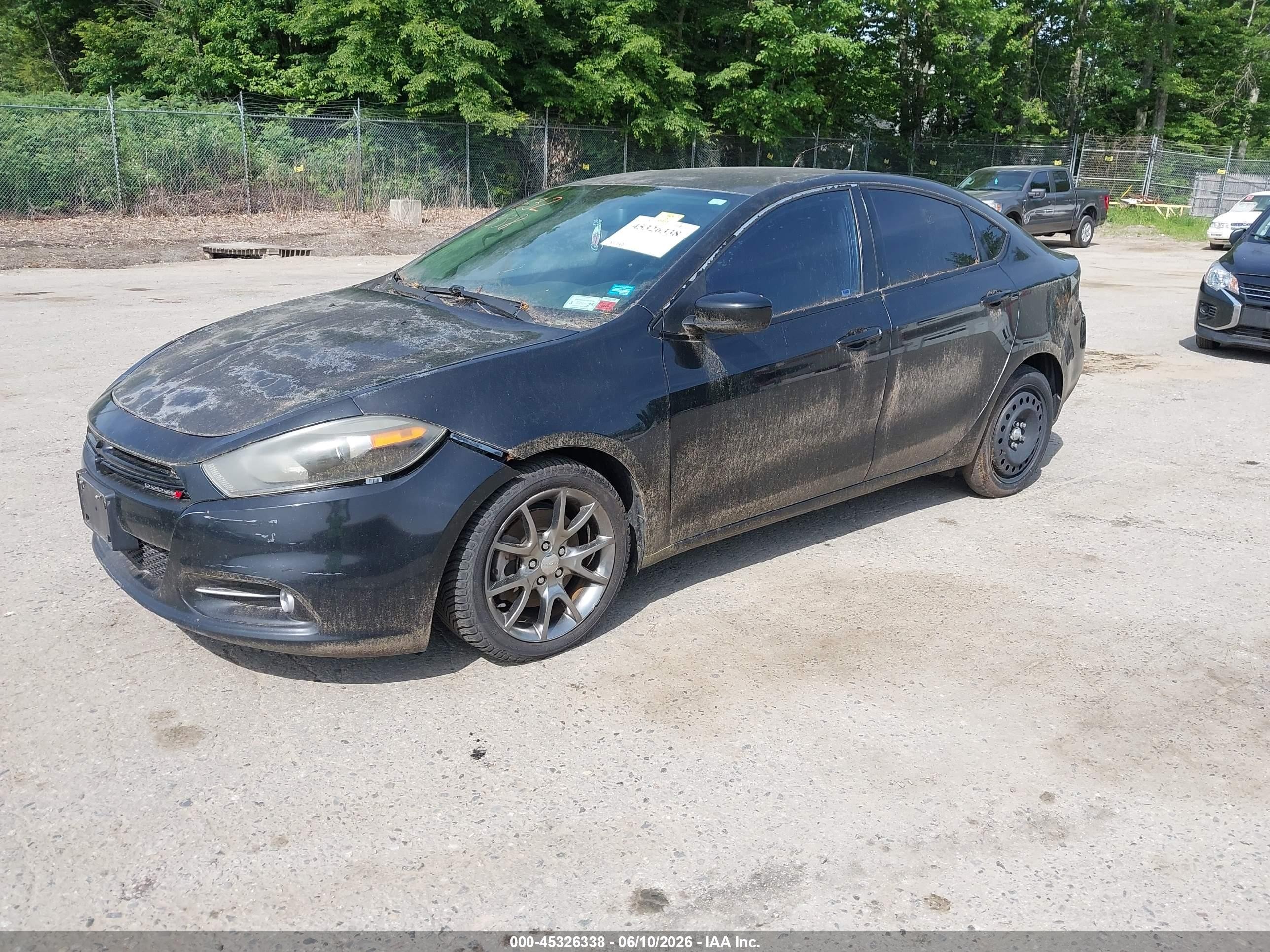 2013 Dodge Dart Sxt Black vin: 1C3CDFBA2DD345253