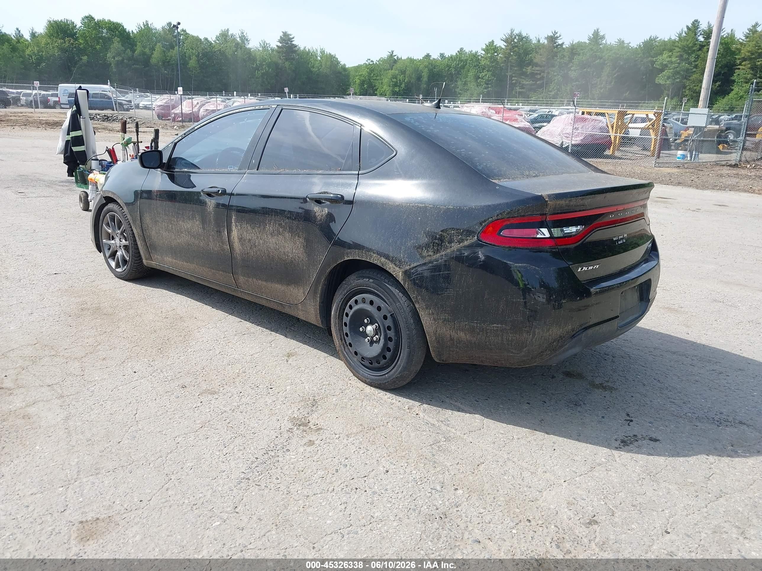 2013 Dodge Dart Sxt Black vin: 1C3CDFBA2DD345253