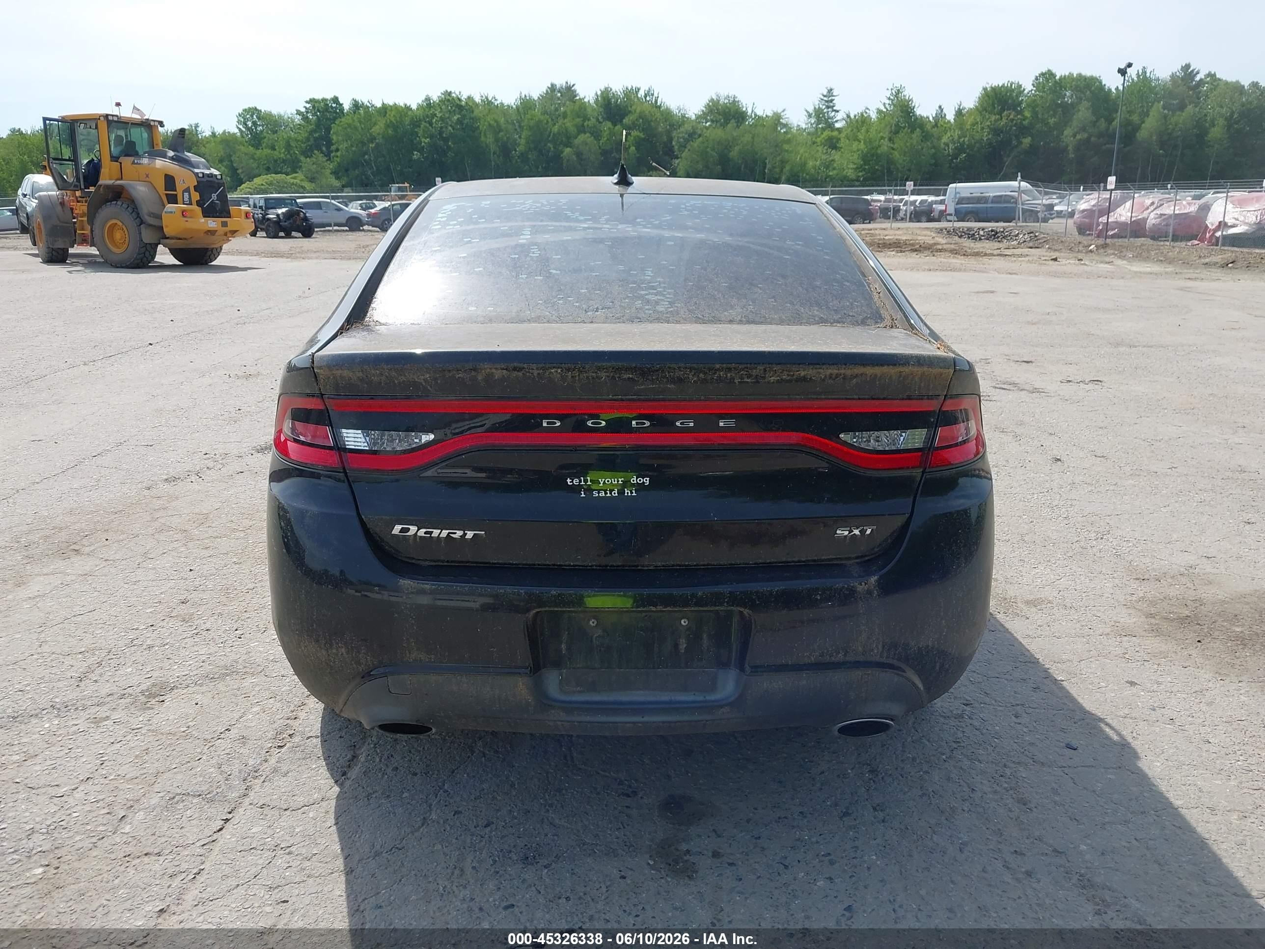 2013 Dodge Dart Sxt Black vin: 1C3CDFBA2DD345253