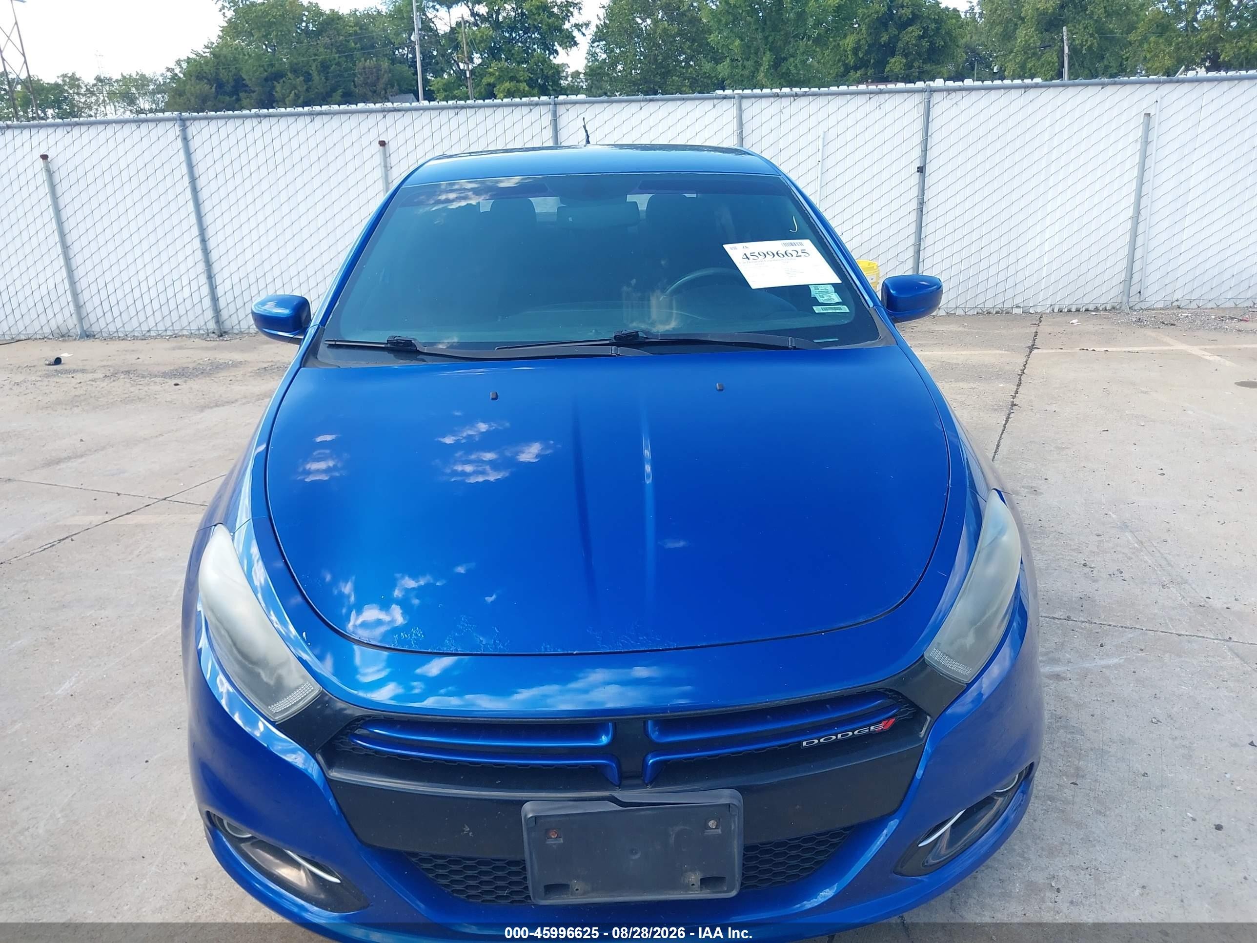 2013 Dodge Dart Rallye Blue vin: 1C3CDFBA3DD122980