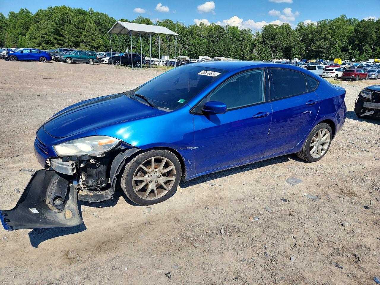 2013 Dodge Dart Sxt Синий vin: 1C3CDFBA3DD123210