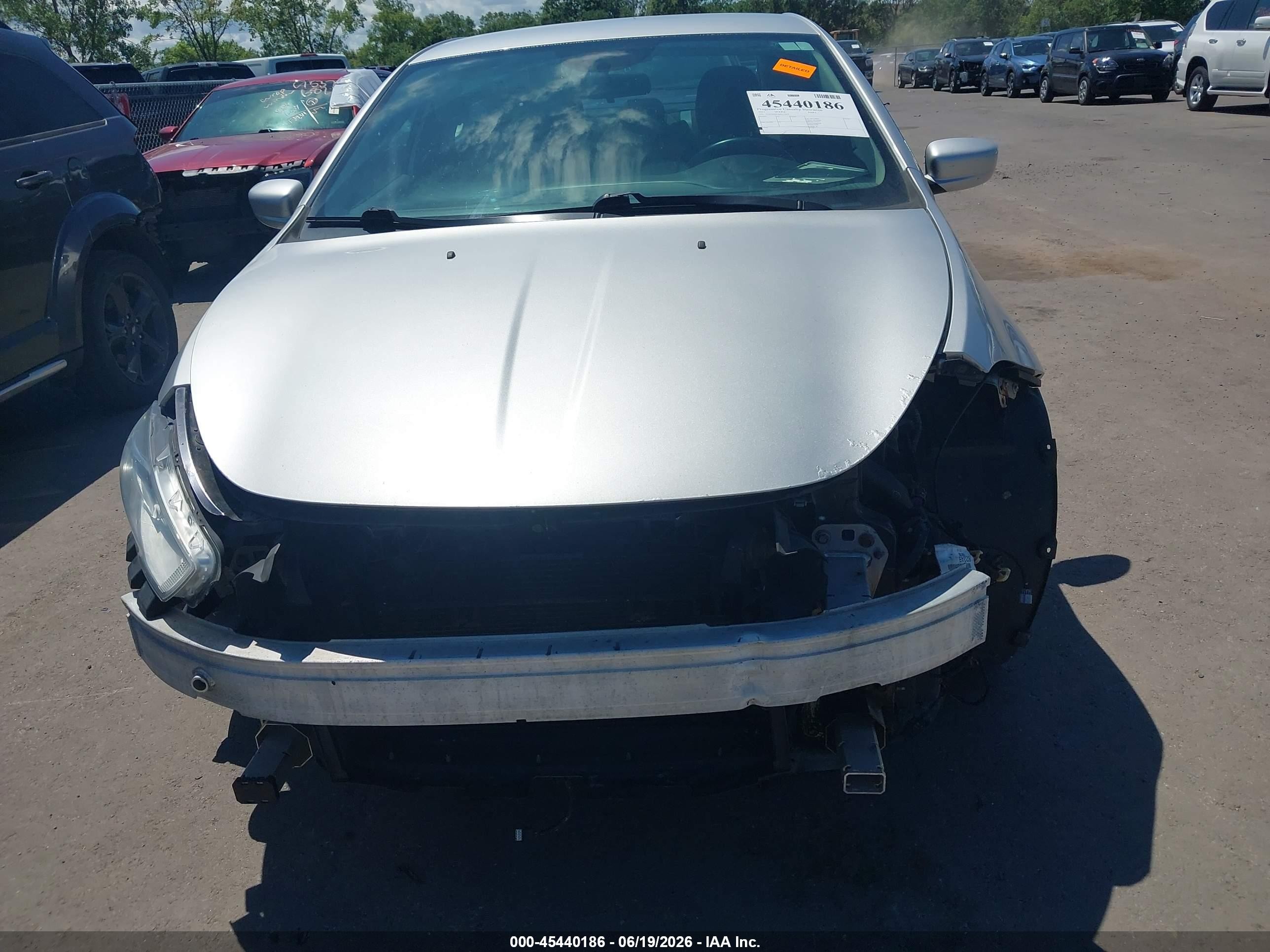 2013 Dodge Dart Sxt Silver vin: 1C3CDFBA3DD151878
