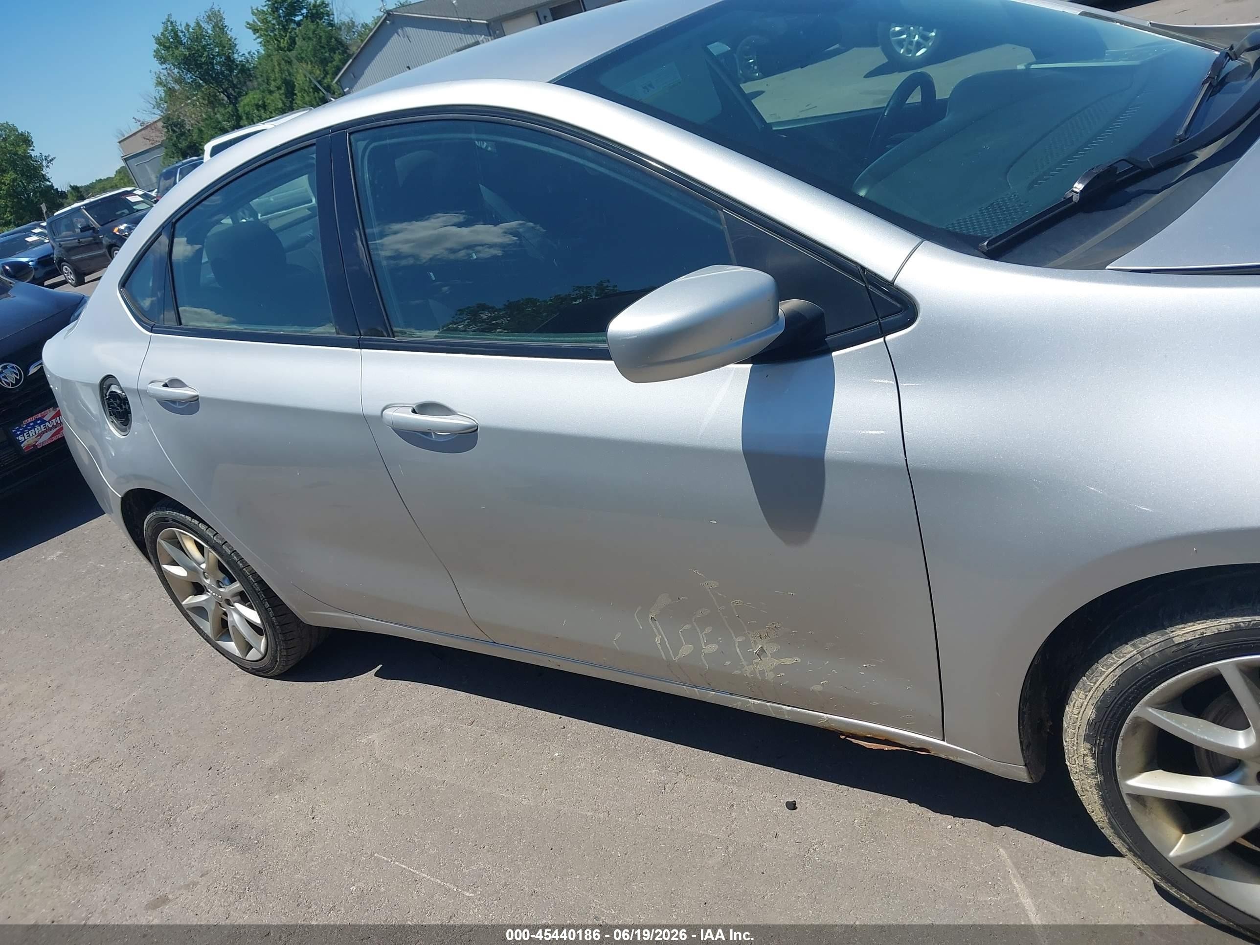 2013 Dodge Dart Sxt Silver vin: 1C3CDFBA3DD151878