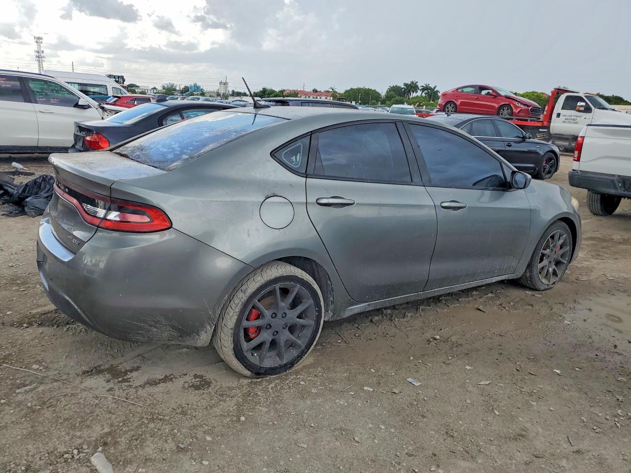 2013 Dodge Dart Sxt Gray vin: 1C3CDFBA3DD152691