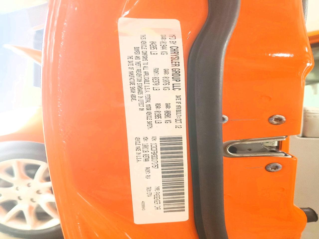 2013 Dodge Dart Sxt Orange vin: 1C3CDFBA3DD171757