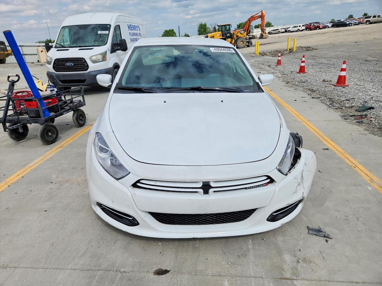 2013 Dodge Dart Sxt White vin: 1C3CDFBA3DD182497