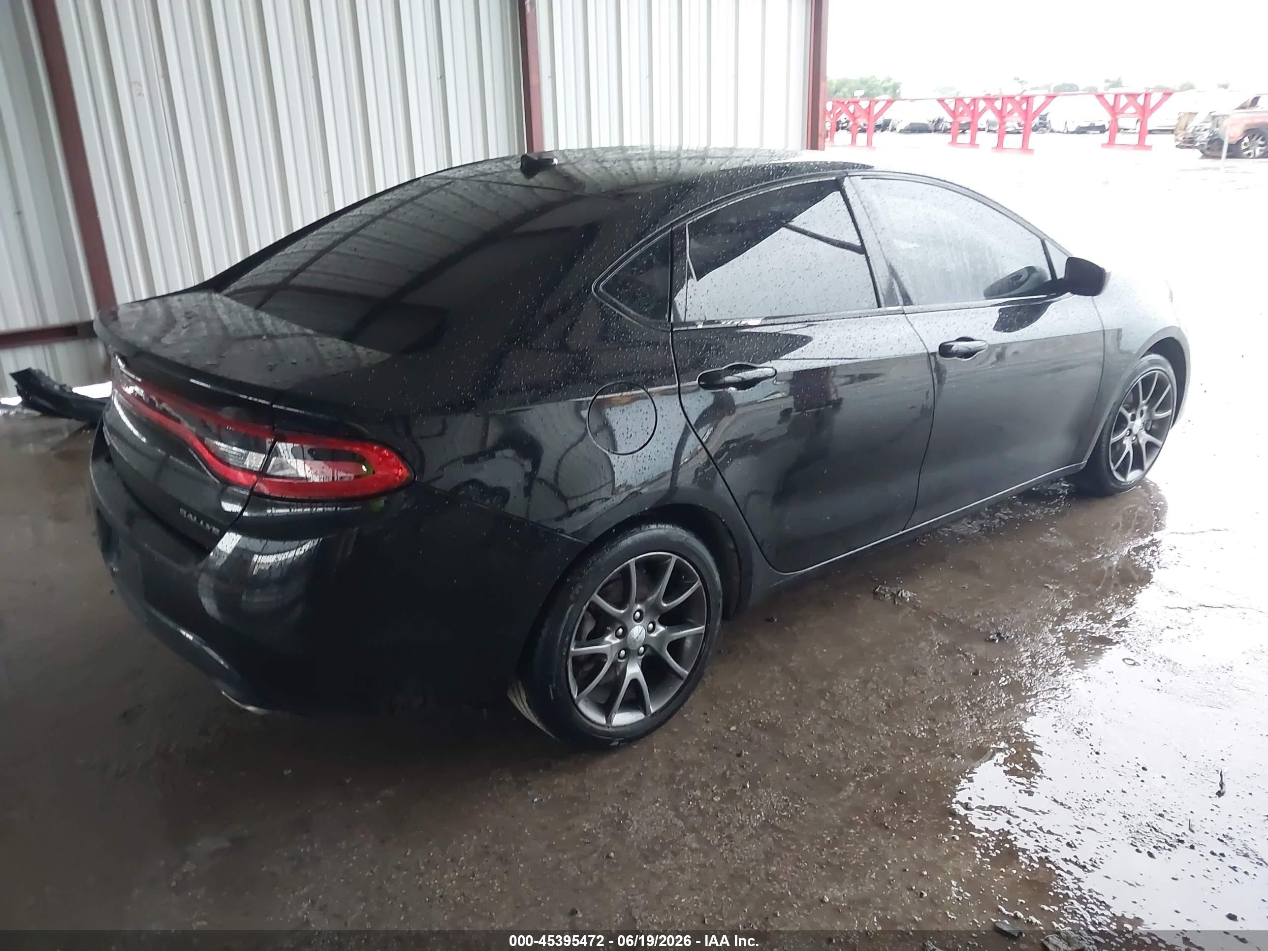 2013 Dodge Dart Rallye Black vin: 1C3CDFBA3DD182595
