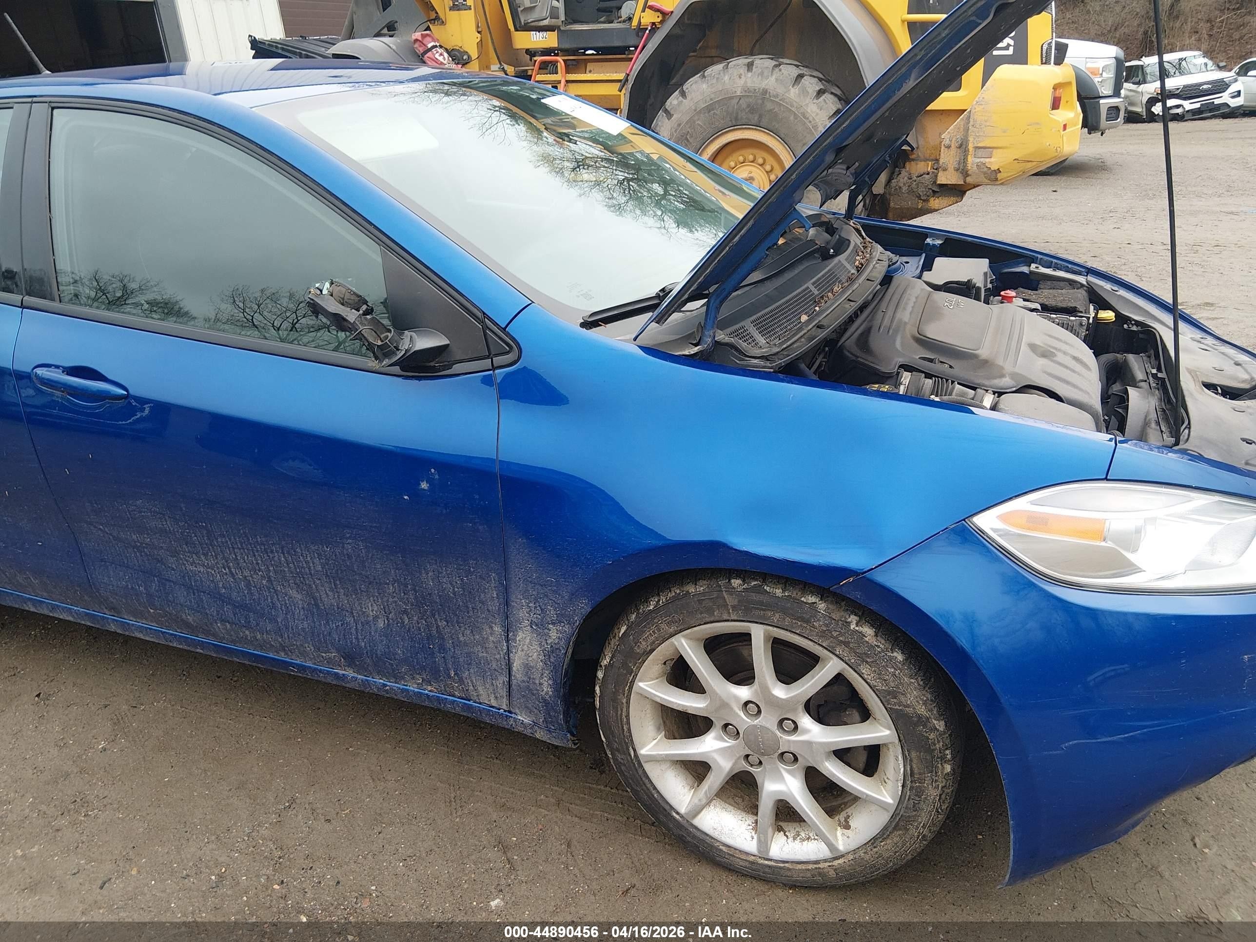2013 Dodge Dart Sxt Blue vin: 1C3CDFBA3DD185335