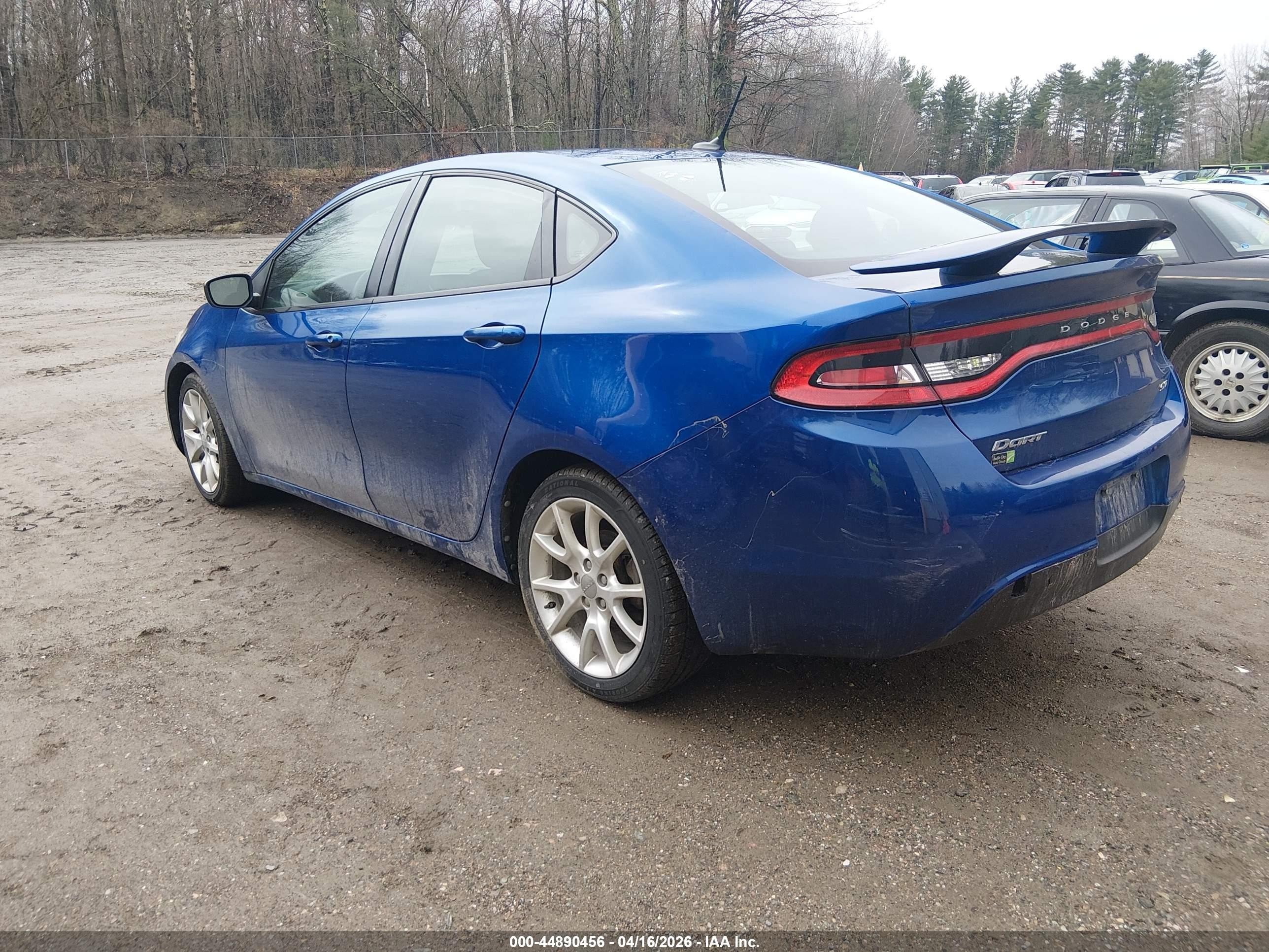 2013 Dodge Dart Sxt Blue vin: 1C3CDFBA3DD185335