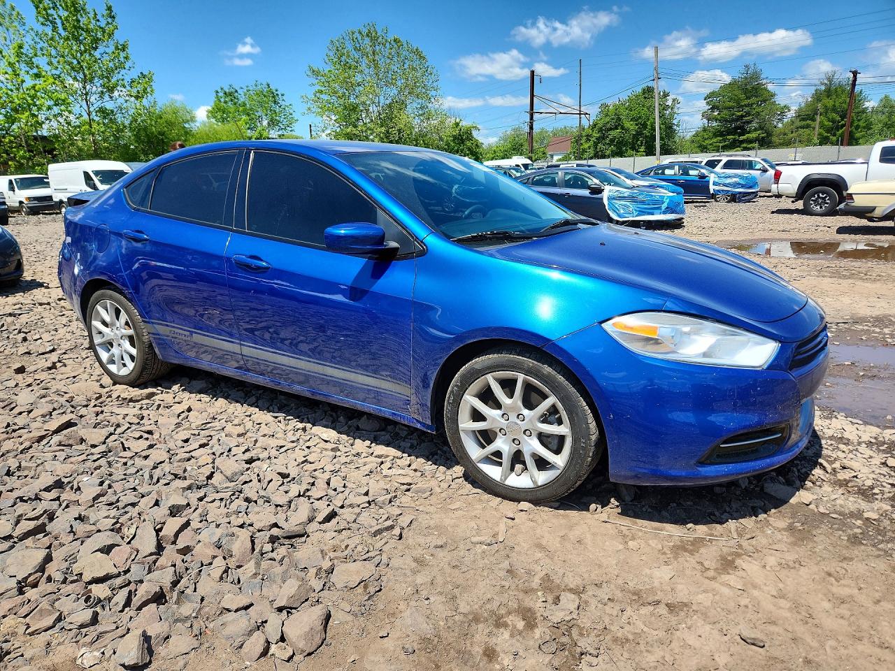 2013 Dodge Dart Sxt Blue vin: 1C3CDFBA3DD233612