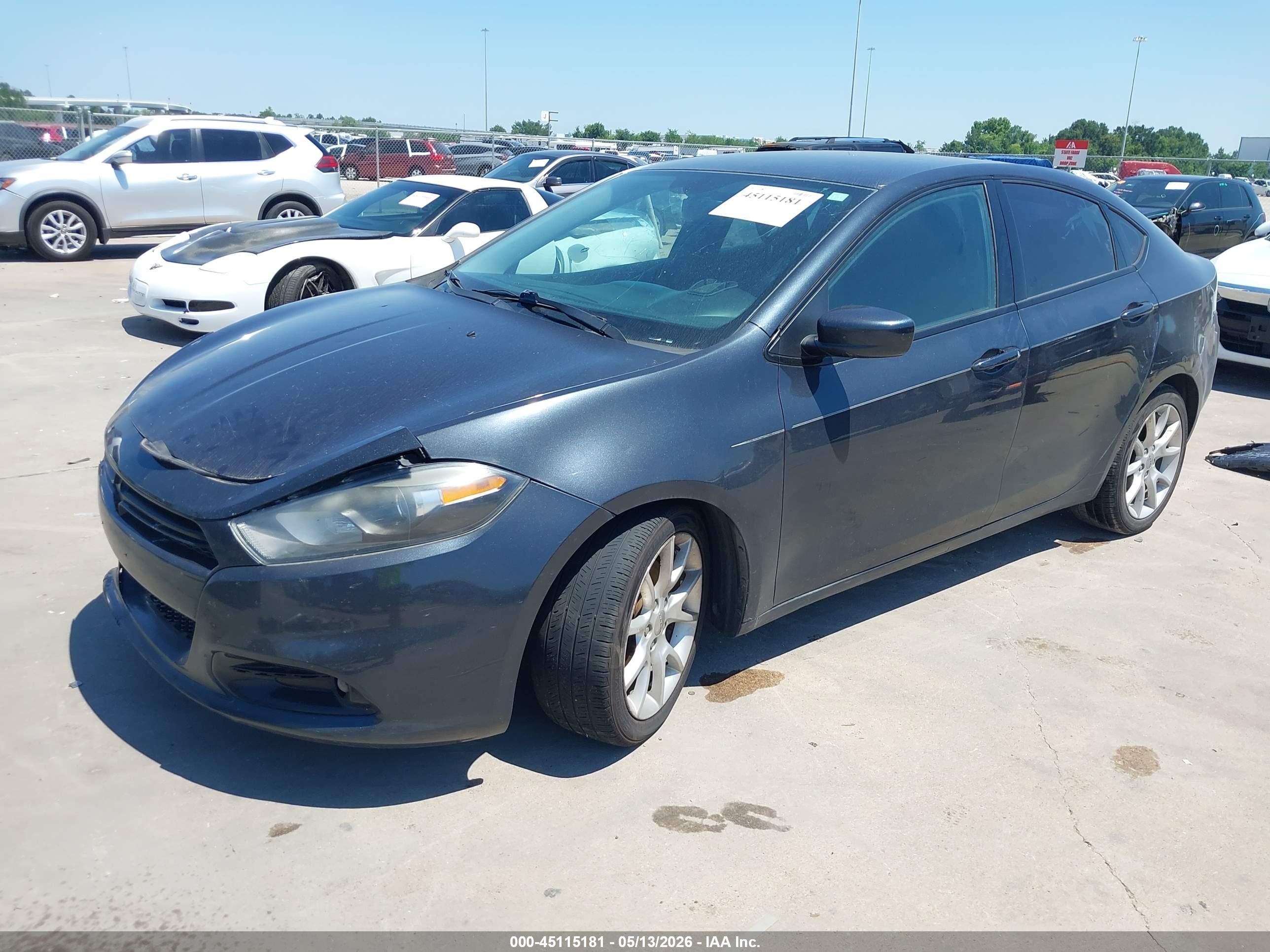 2013 Dodge Dart Sxt Черный vin: 1C3CDFBA3DD312116