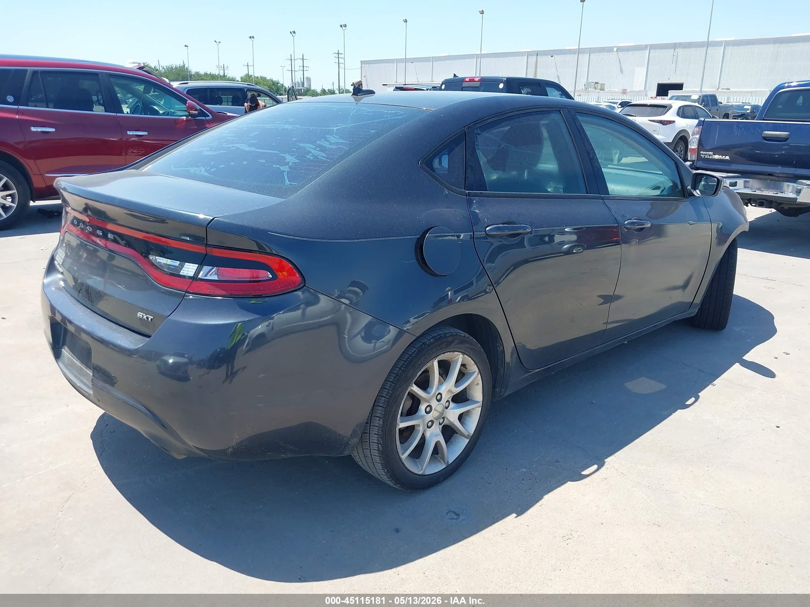 2013 Dodge Dart Sxt Черный vin: 1C3CDFBA3DD312116