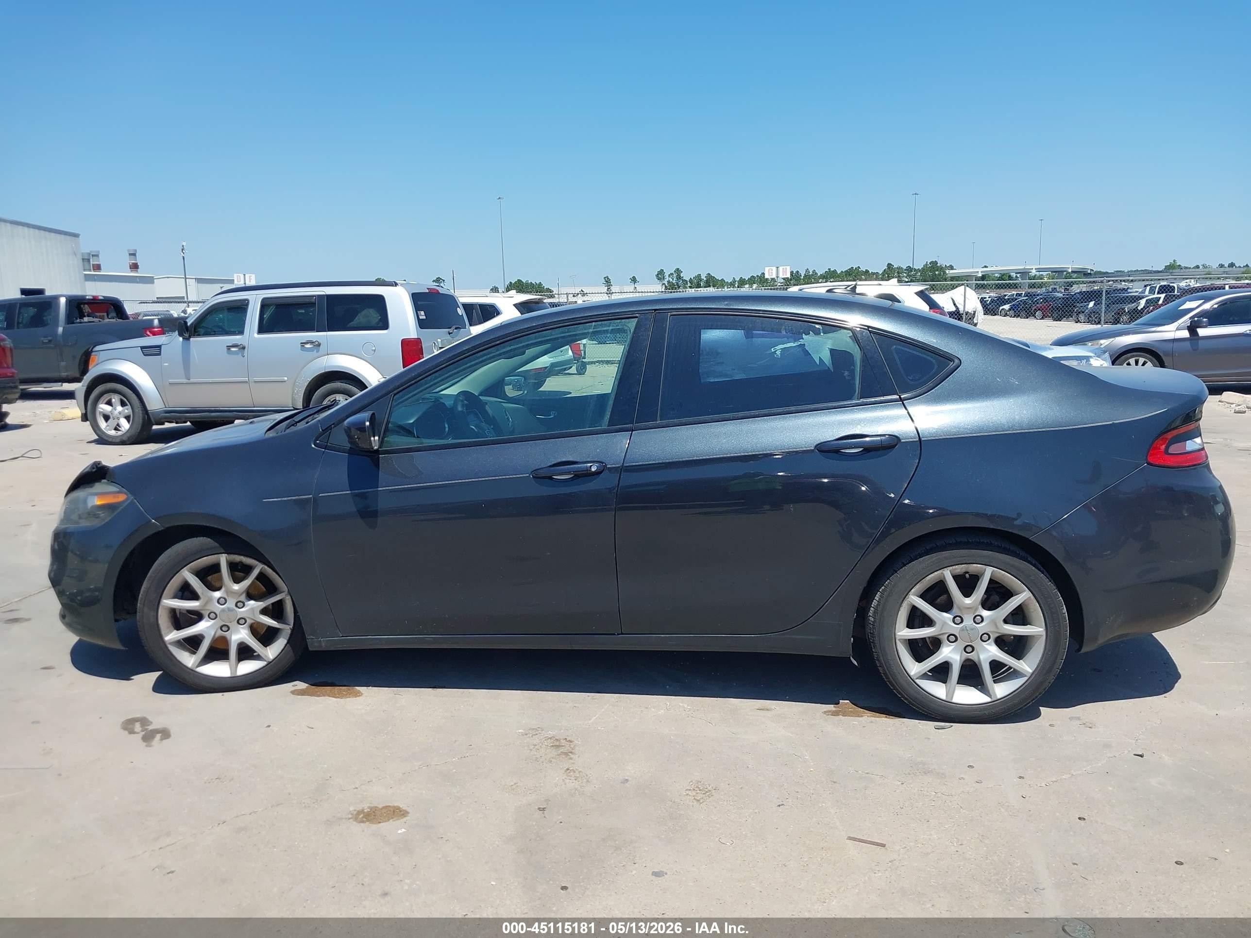 2013 Dodge Dart Sxt Черный vin: 1C3CDFBA3DD312116