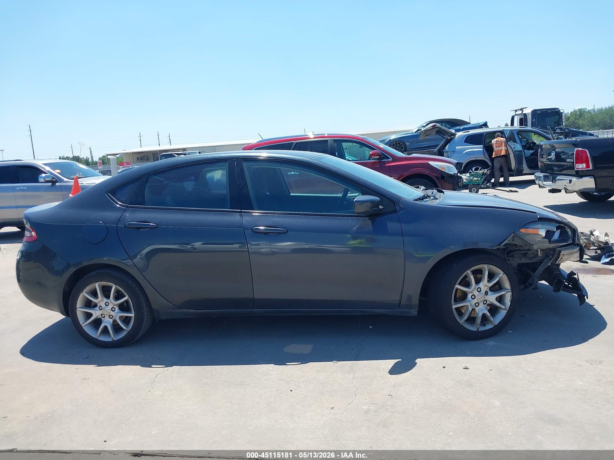 2013 Dodge Dart Sxt Черный vin: 1C3CDFBA3DD312116