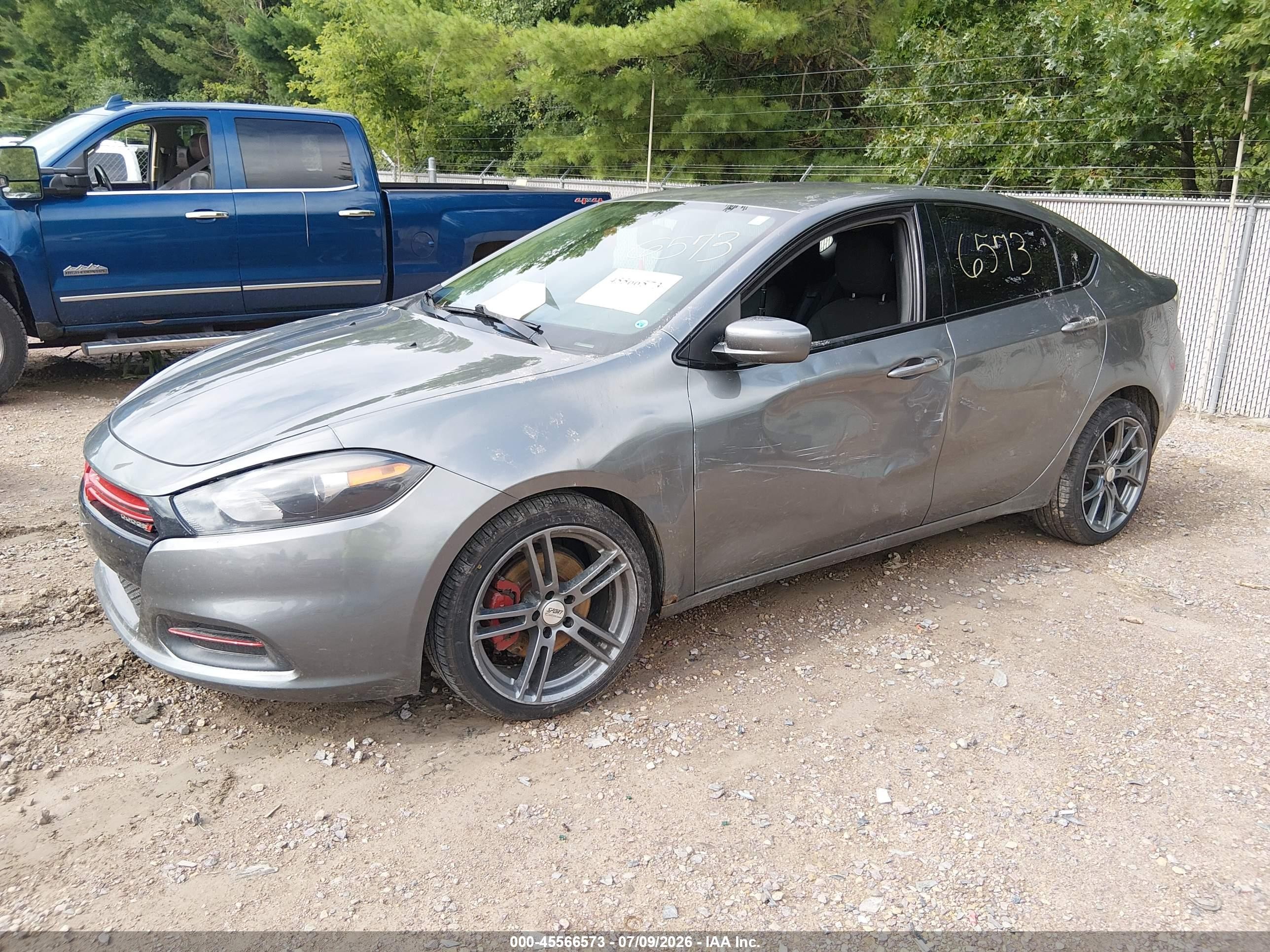 2013 Dodge Dart Sxt Gray vin: 1C3CDFBA3DD314612
