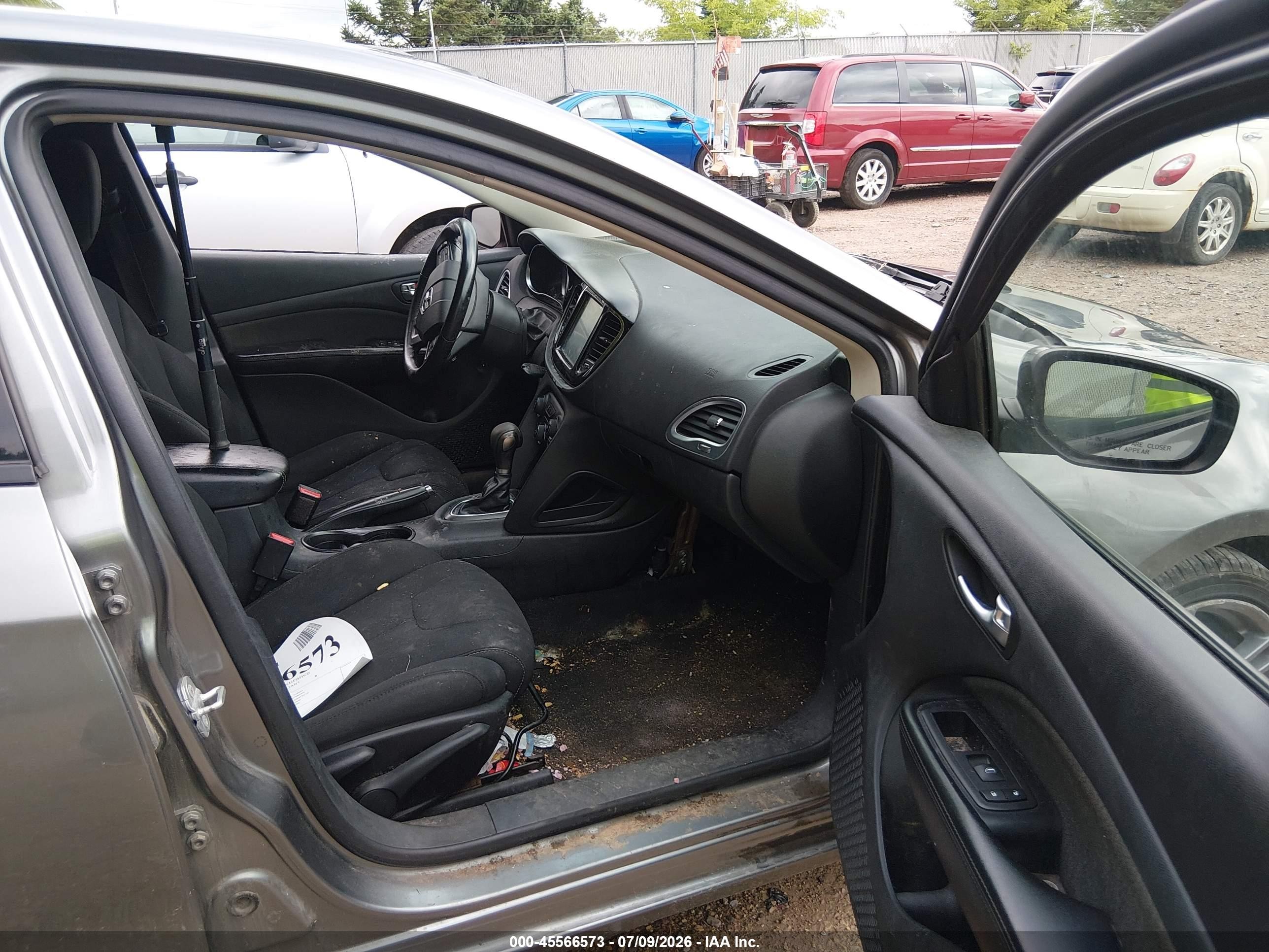 2013 Dodge Dart Sxt Gray vin: 1C3CDFBA3DD314612