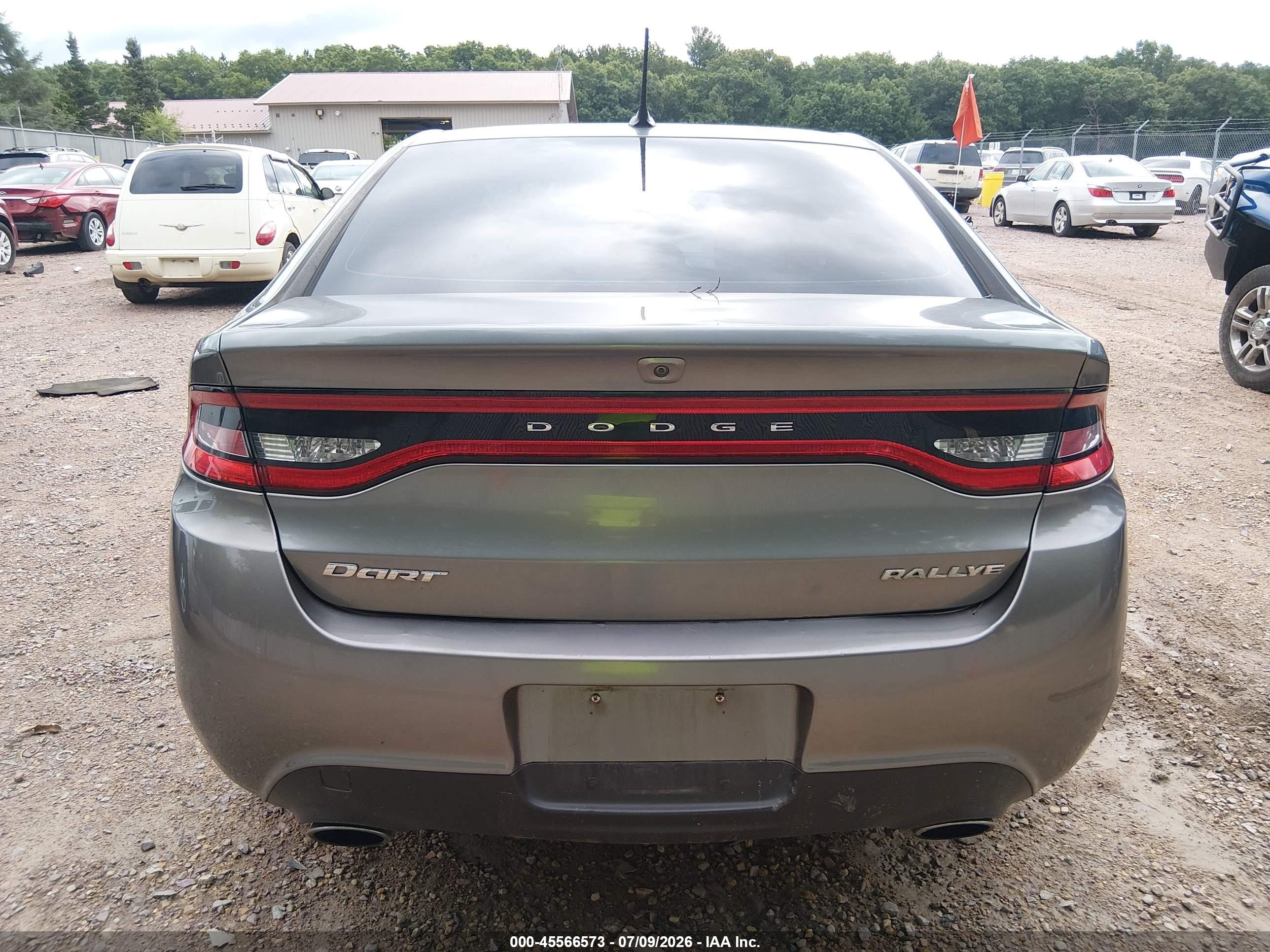 2013 Dodge Dart Sxt Gray vin: 1C3CDFBA3DD314612