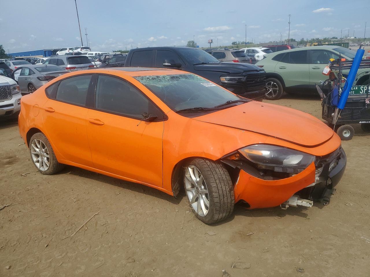 2013 Dodge Dart Sxt Orange vin: 1C3CDFBA3DD335377