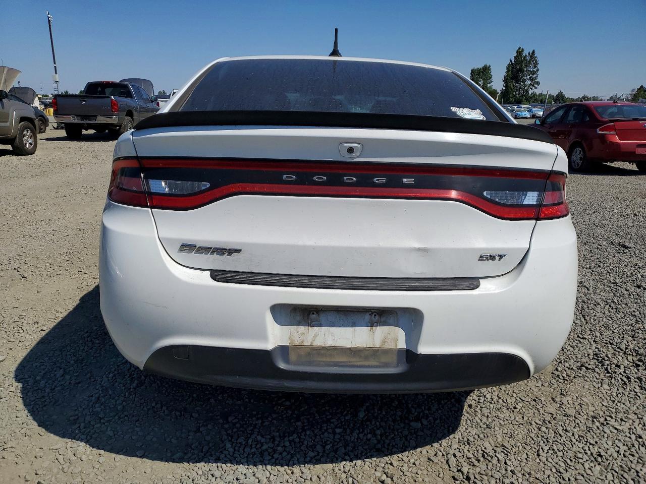 2013 Dodge Dart Sxt White vin: 1C3CDFBA4DD188227