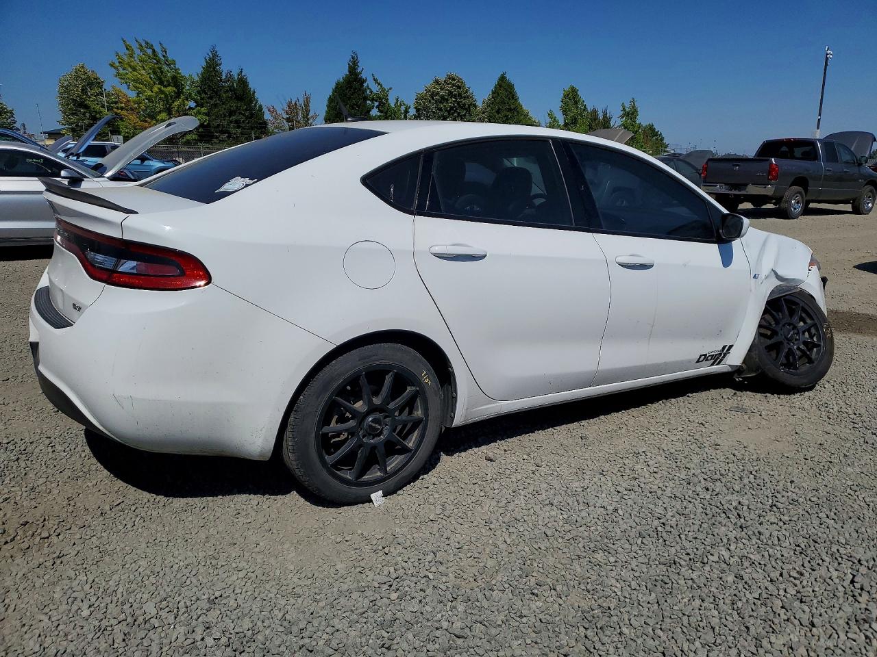 2013 Dodge Dart Sxt White vin: 1C3CDFBA4DD188227