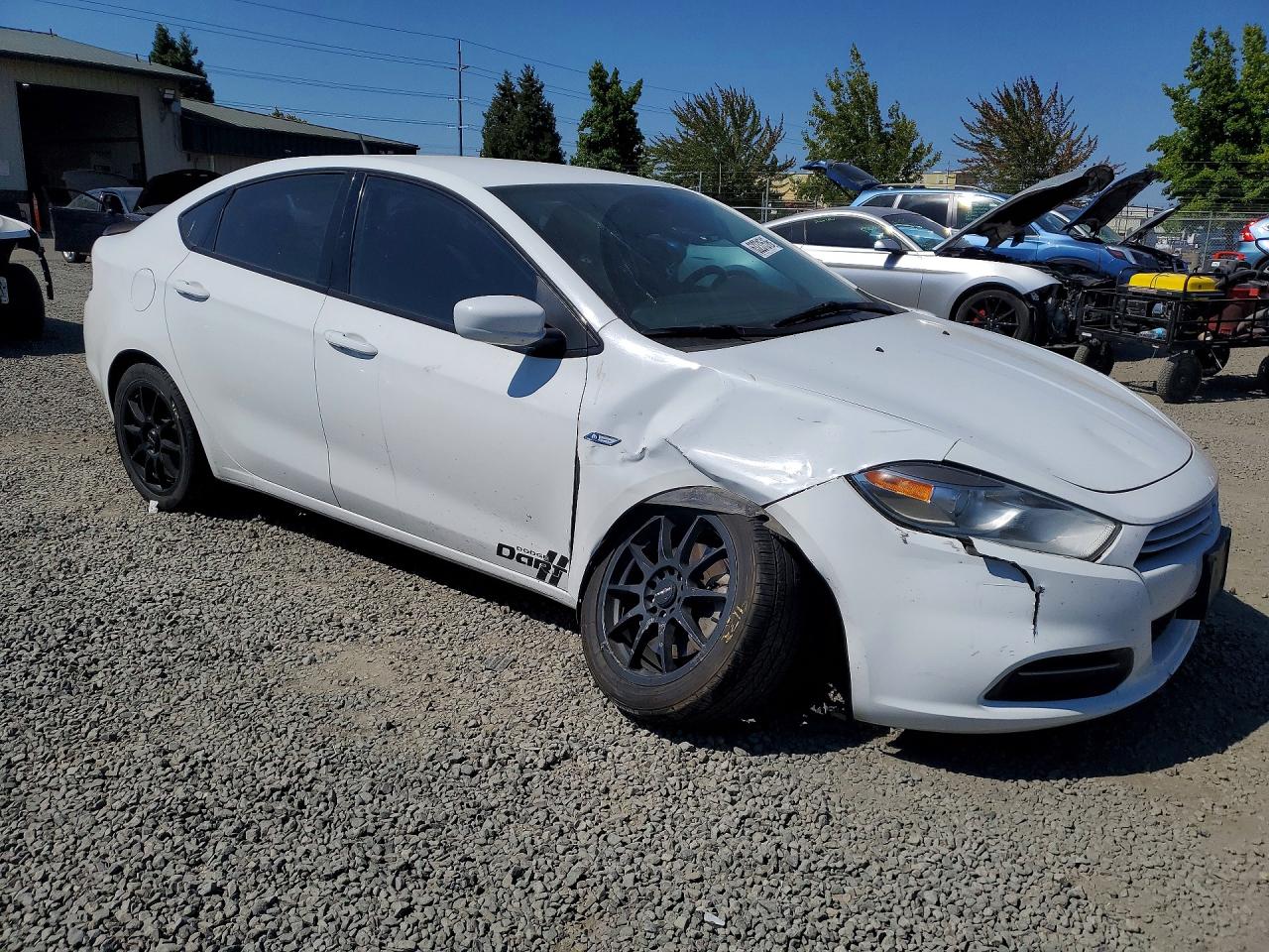 2013 Dodge Dart Sxt White vin: 1C3CDFBA4DD188227