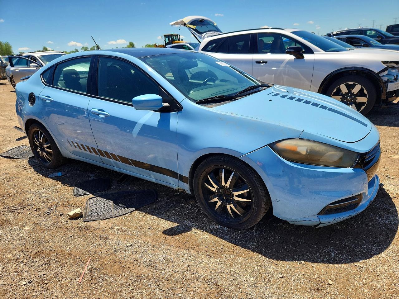 2013 Dodge Dart Sxt Синий vin: 1C3CDFBA4DD211344