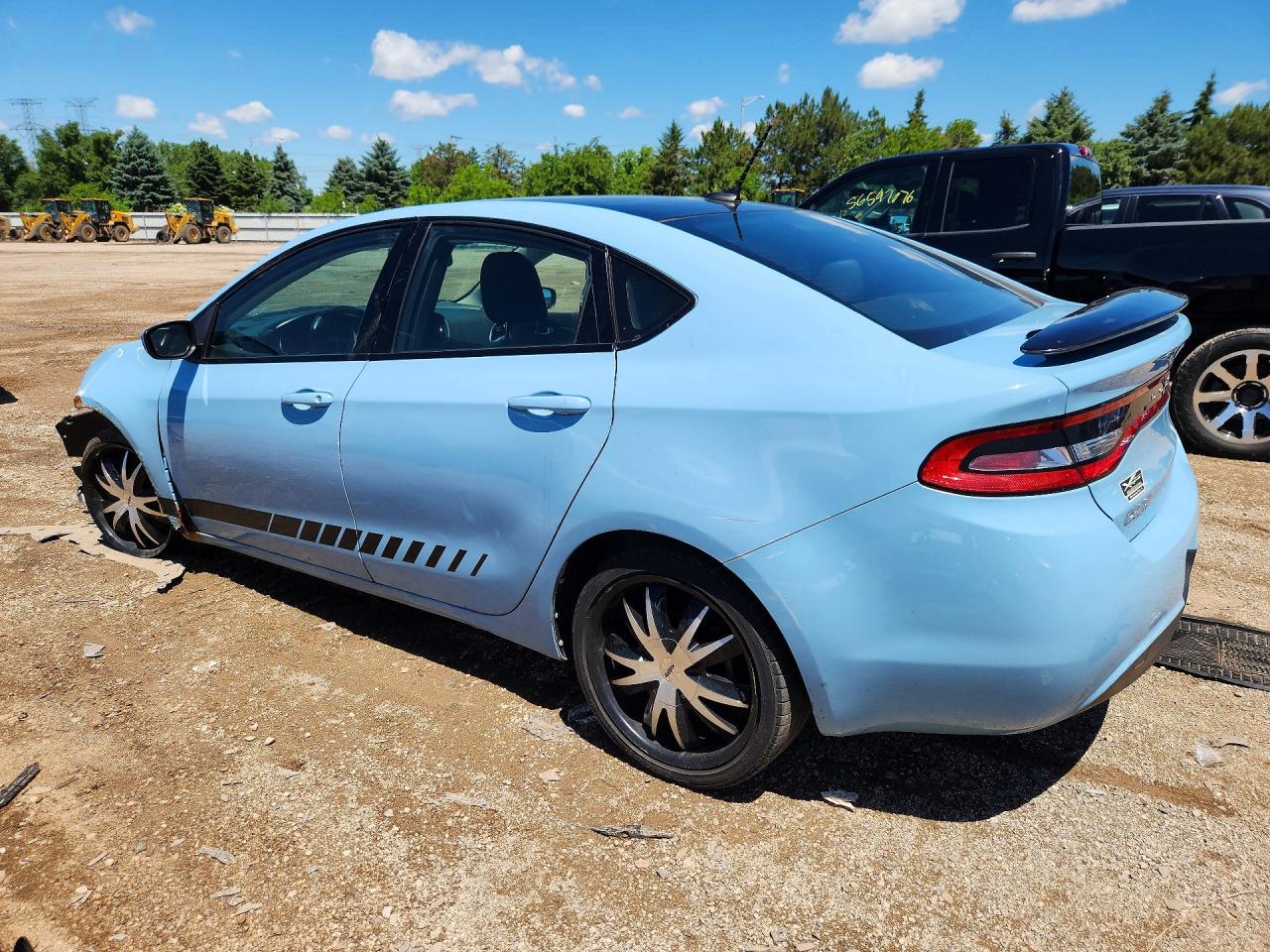 2013 Dodge Dart Sxt Синий vin: 1C3CDFBA4DD211344