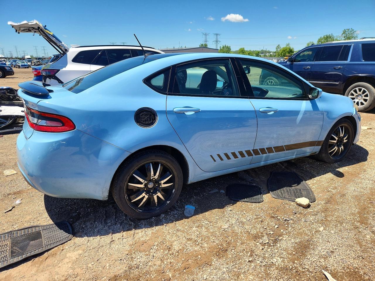 2013 Dodge Dart Sxt Синий vin: 1C3CDFBA4DD211344