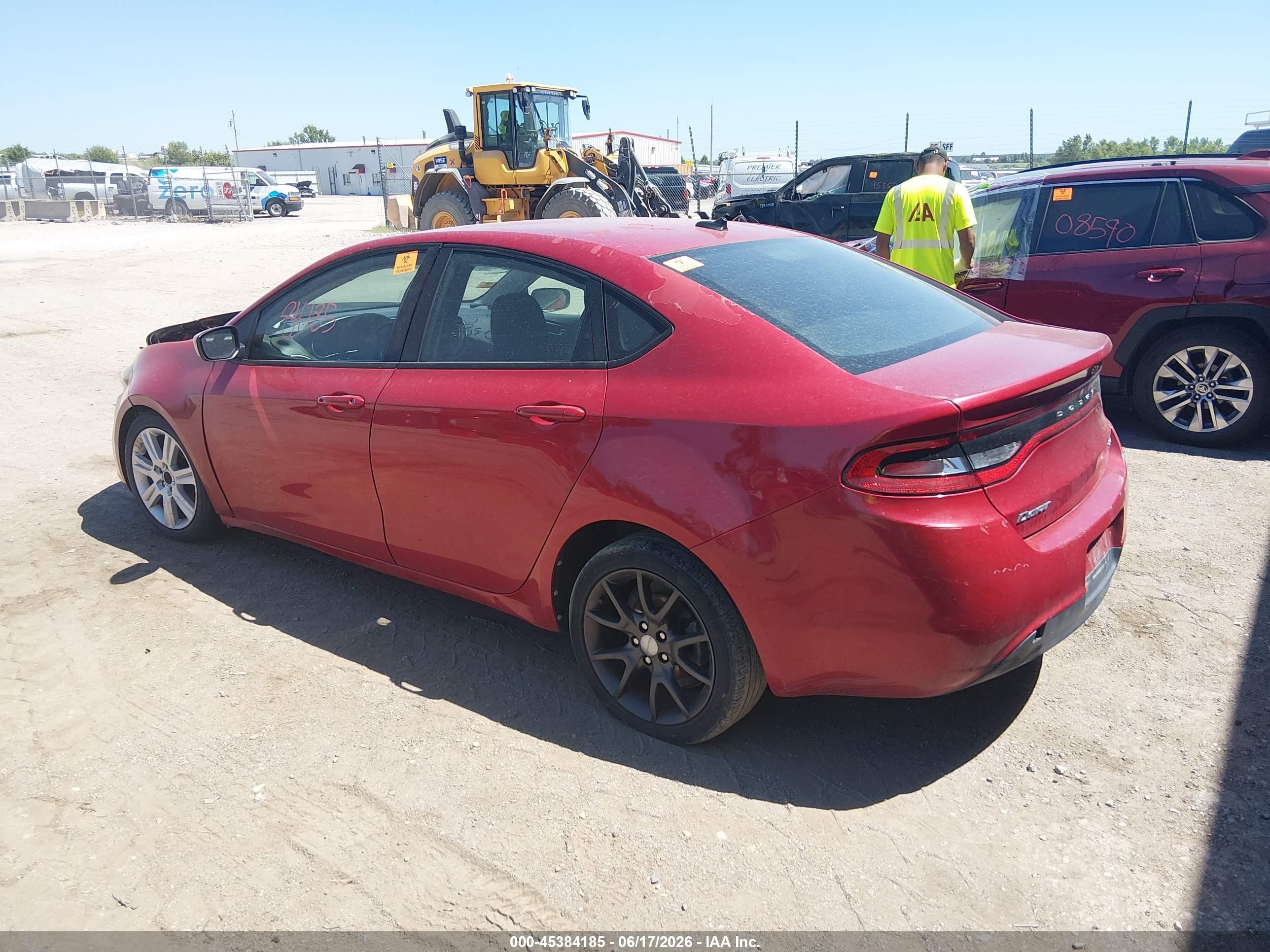 2013 Dodge Dart Sxt Red vin: 1C3CDFBA4DD233246