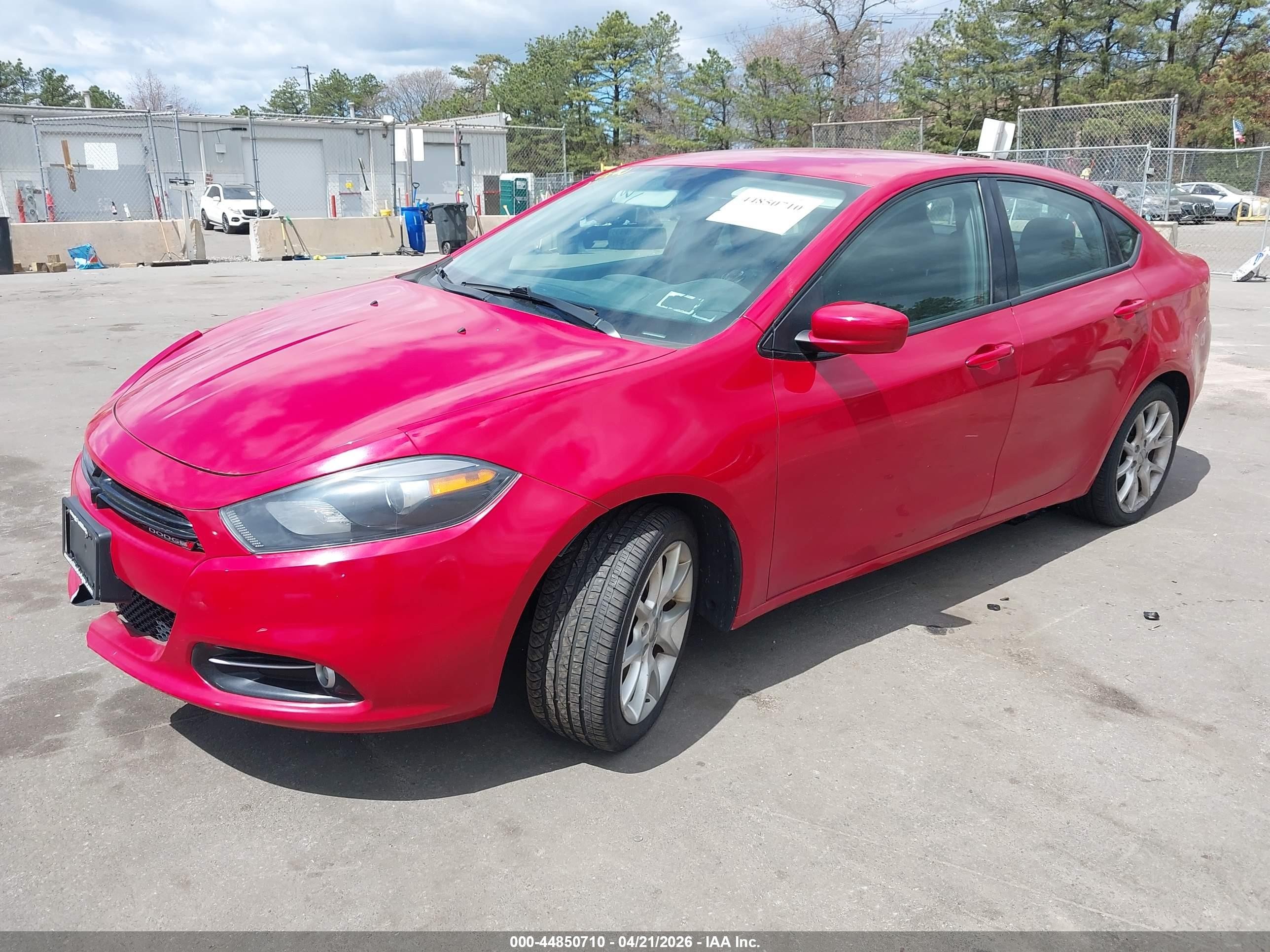 2013 Dodge Dart Sxt Red vin: 1C3CDFBA4DD294628